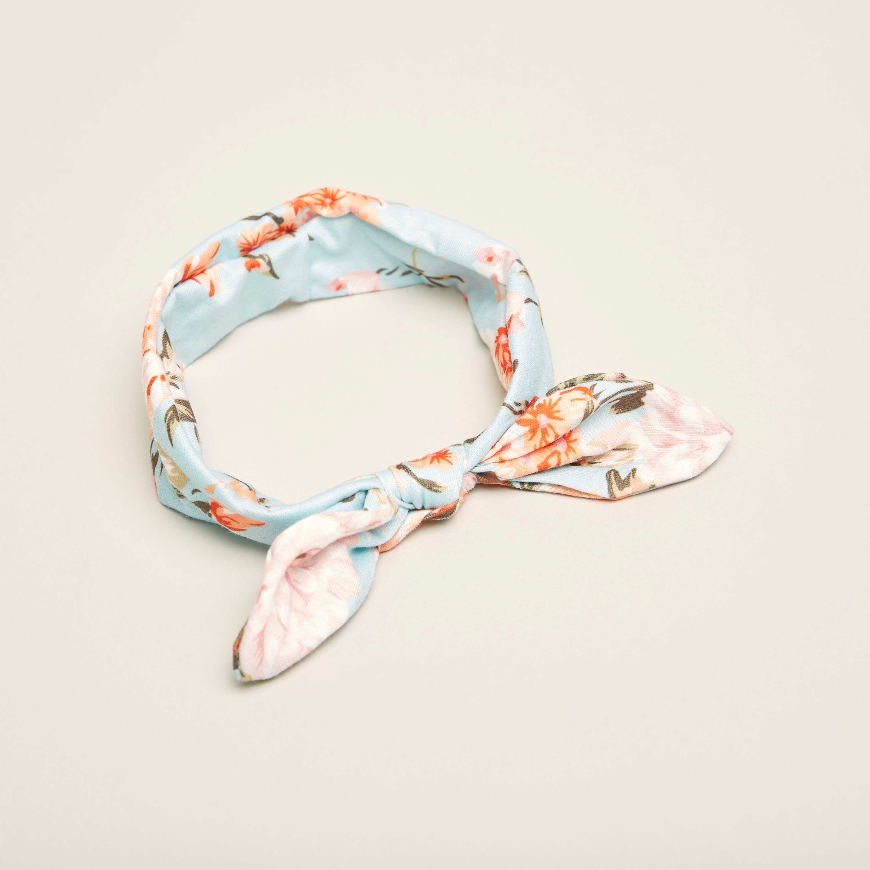 Charmz Floral Print Hair Band with Knotted Bow Detail-baby-girls-accessories-hairaccessories-image-2