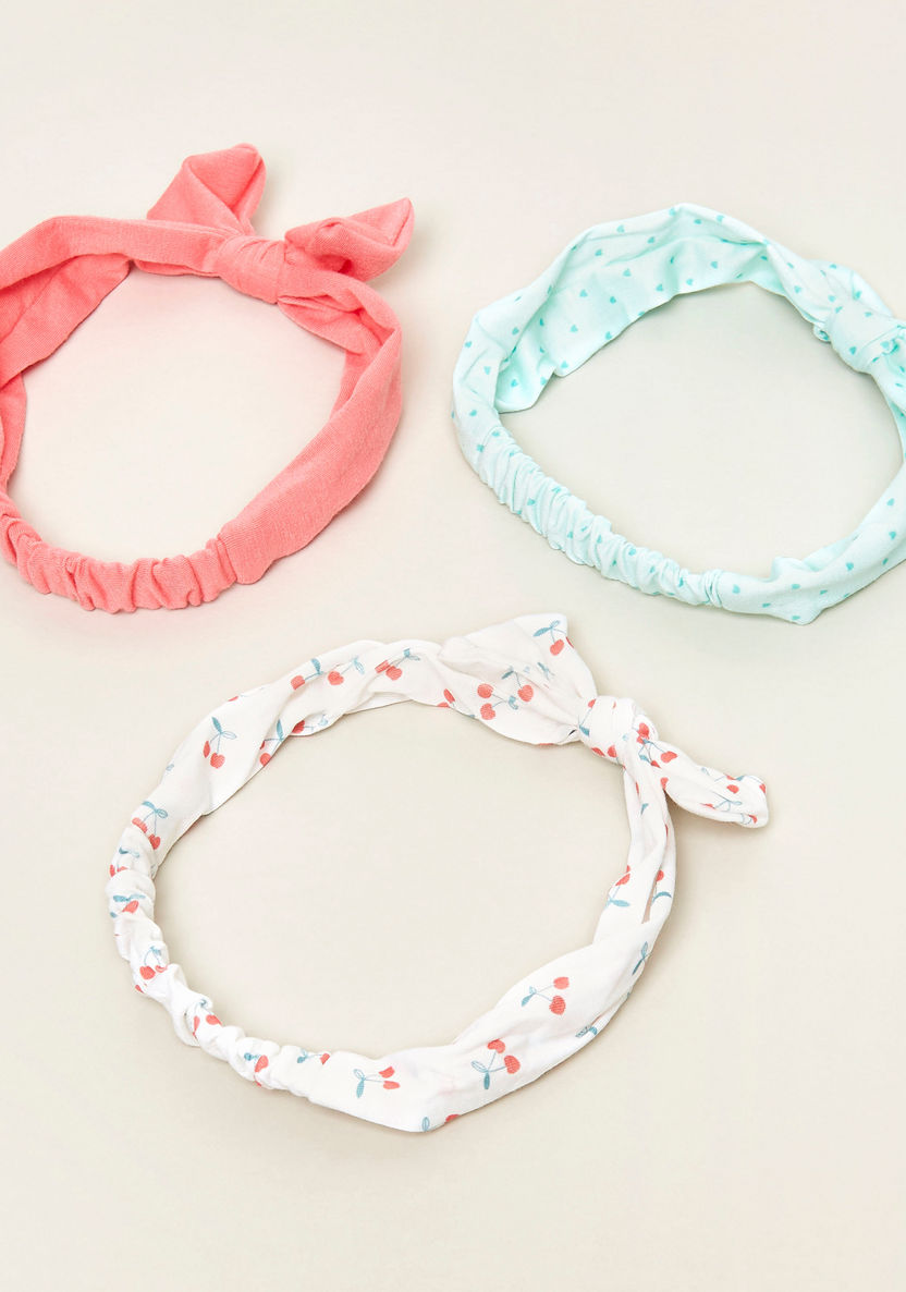Charmz Assorted Hair Band with Bow Detail - Set of 3-Hair Accessories-image-1