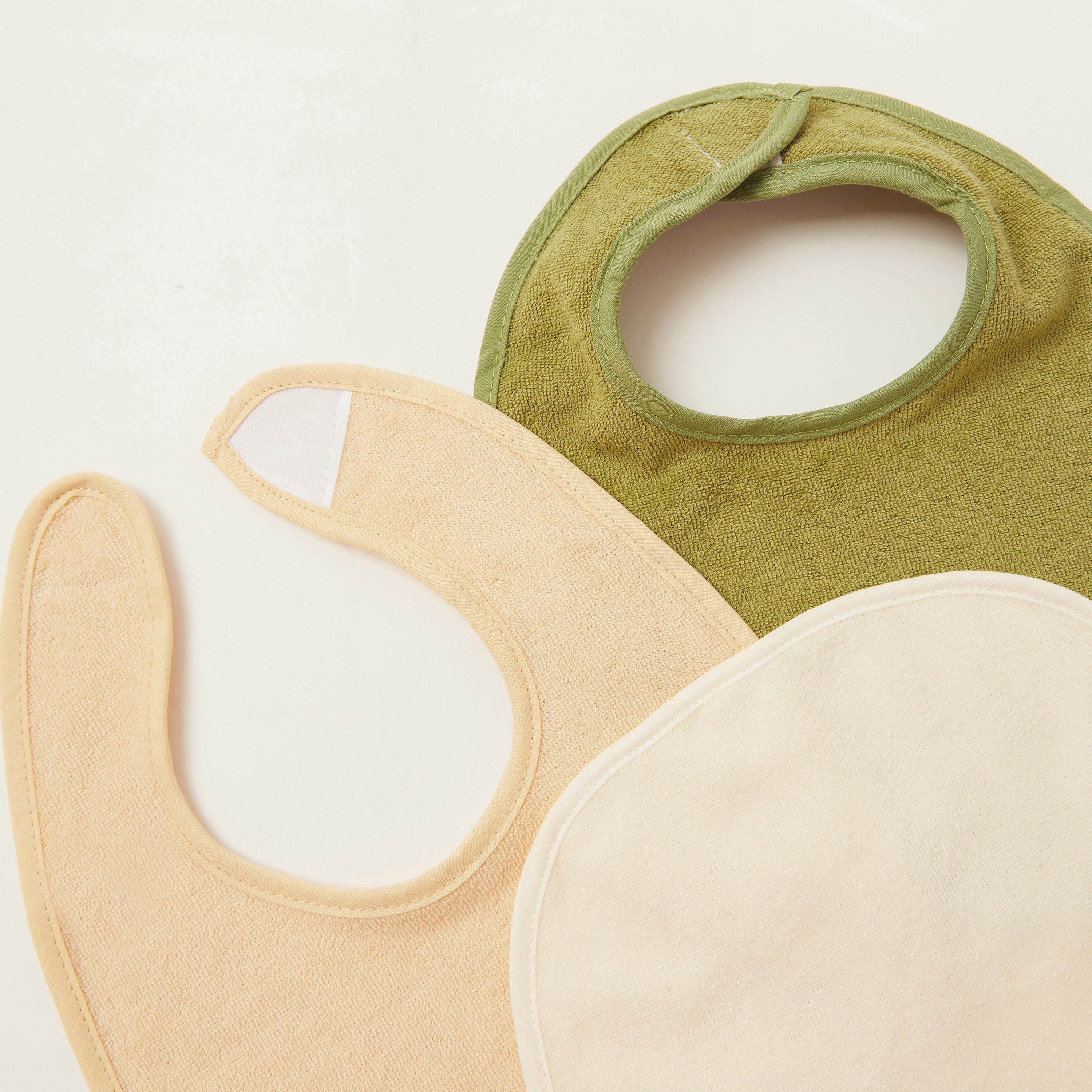 Juniors Solid Terry Bib - Set of 4-baby-feeding-bibs-image-7