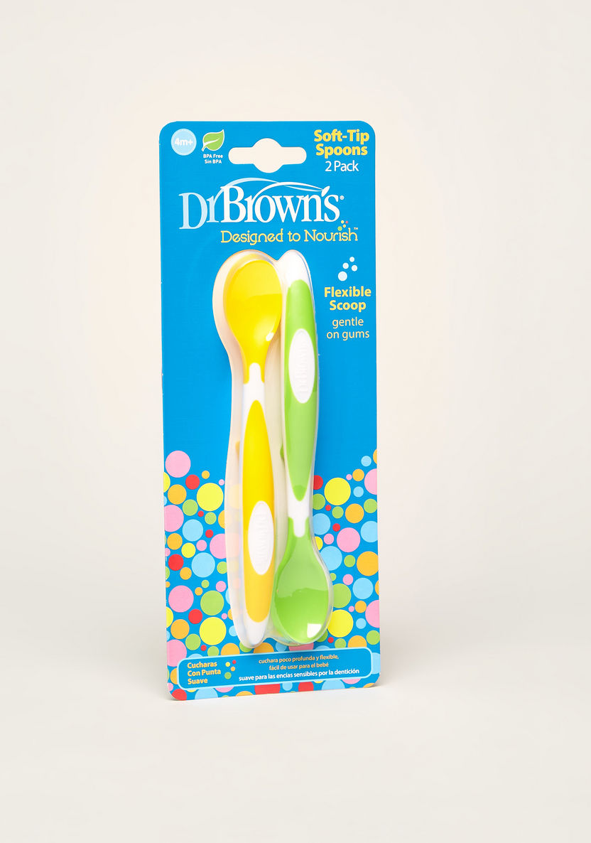 Dr Brown's Soft Tip Spoons - Pack of 2-Mealtime Essentials-image-4