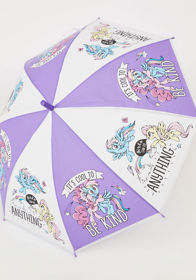 My Little Pony Graphic Print Umbrella with Curved Handle-Novelties and Collectibles-image-0