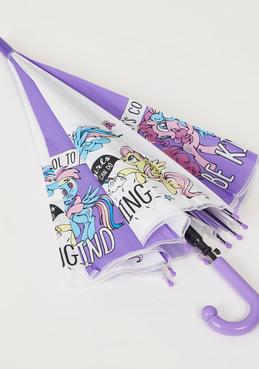 My Little Pony Graphic Print Umbrella with Curved Handle-Novelties and Collectibles-image-3