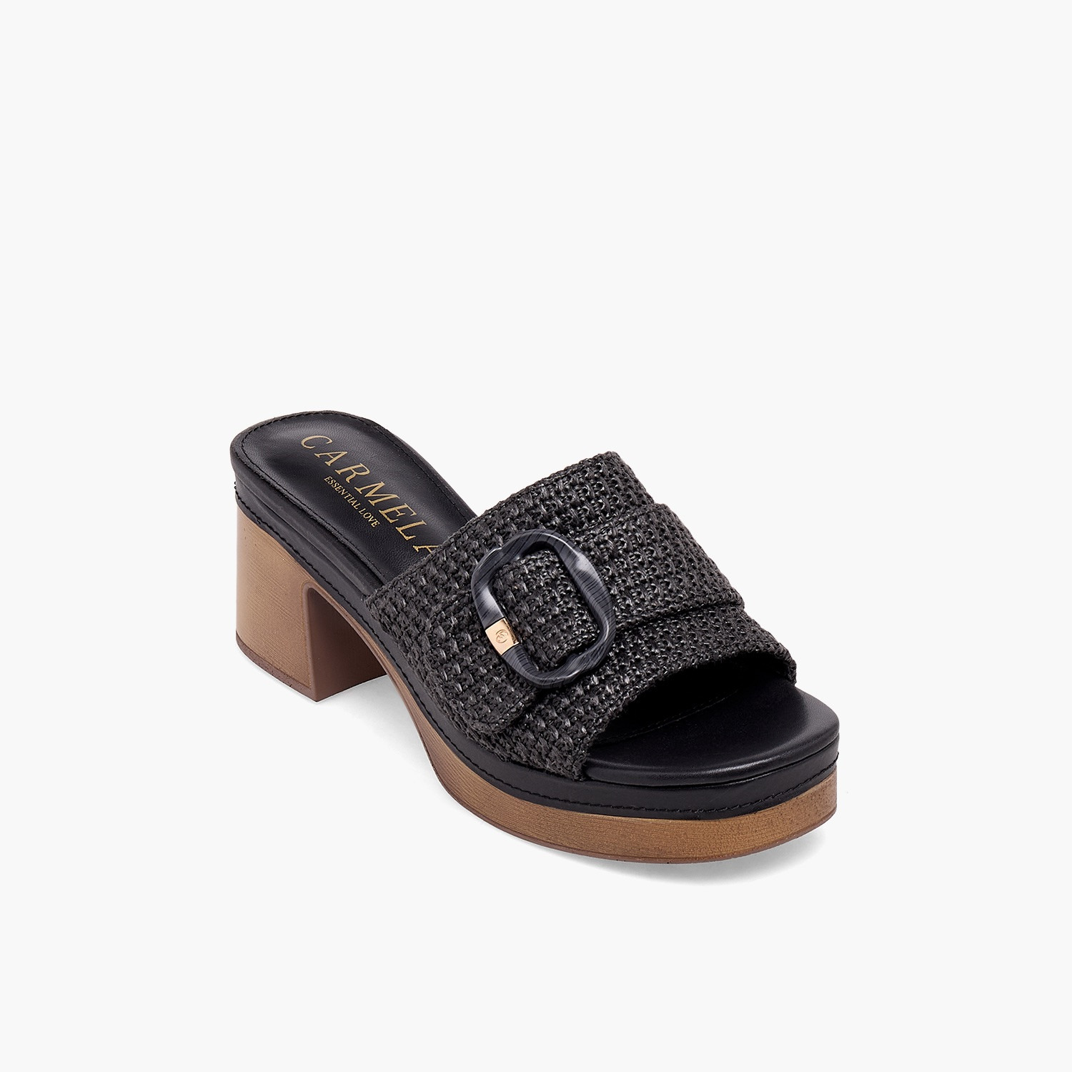 صندل بارز الملمس بكعب سميك للنساء من كارميلا-women-shoes-sandals-heeled-image-2