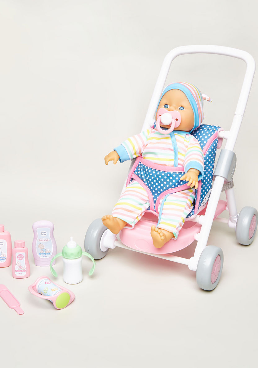 Juniors First Steps Sunny Days Baby Doll Set - 36 cms-Dolls and Playsets-image-0