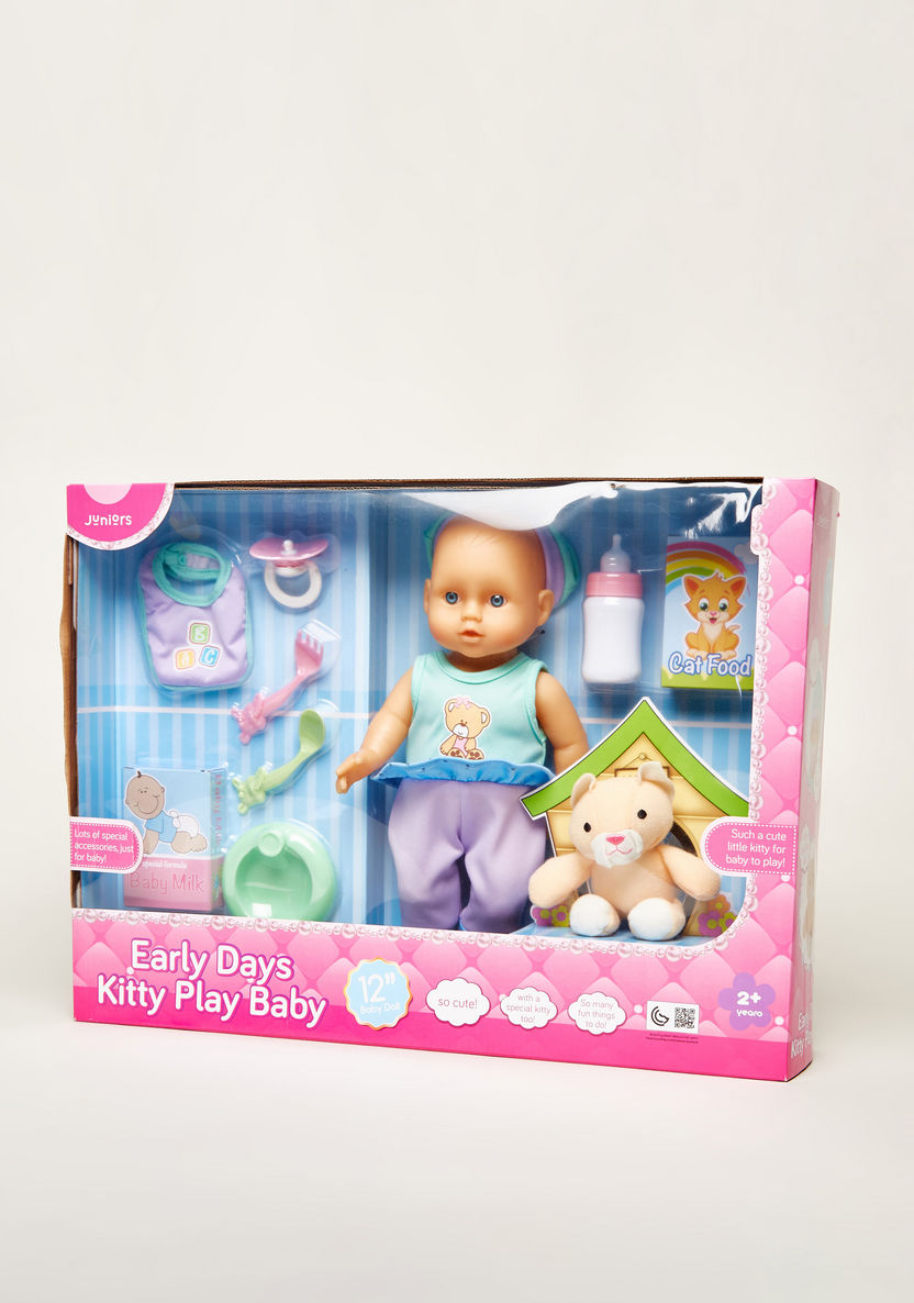 Juniors Early Days Kitty Play Baby Doll Playset - 30 cms-Dolls and Playsets-image-7