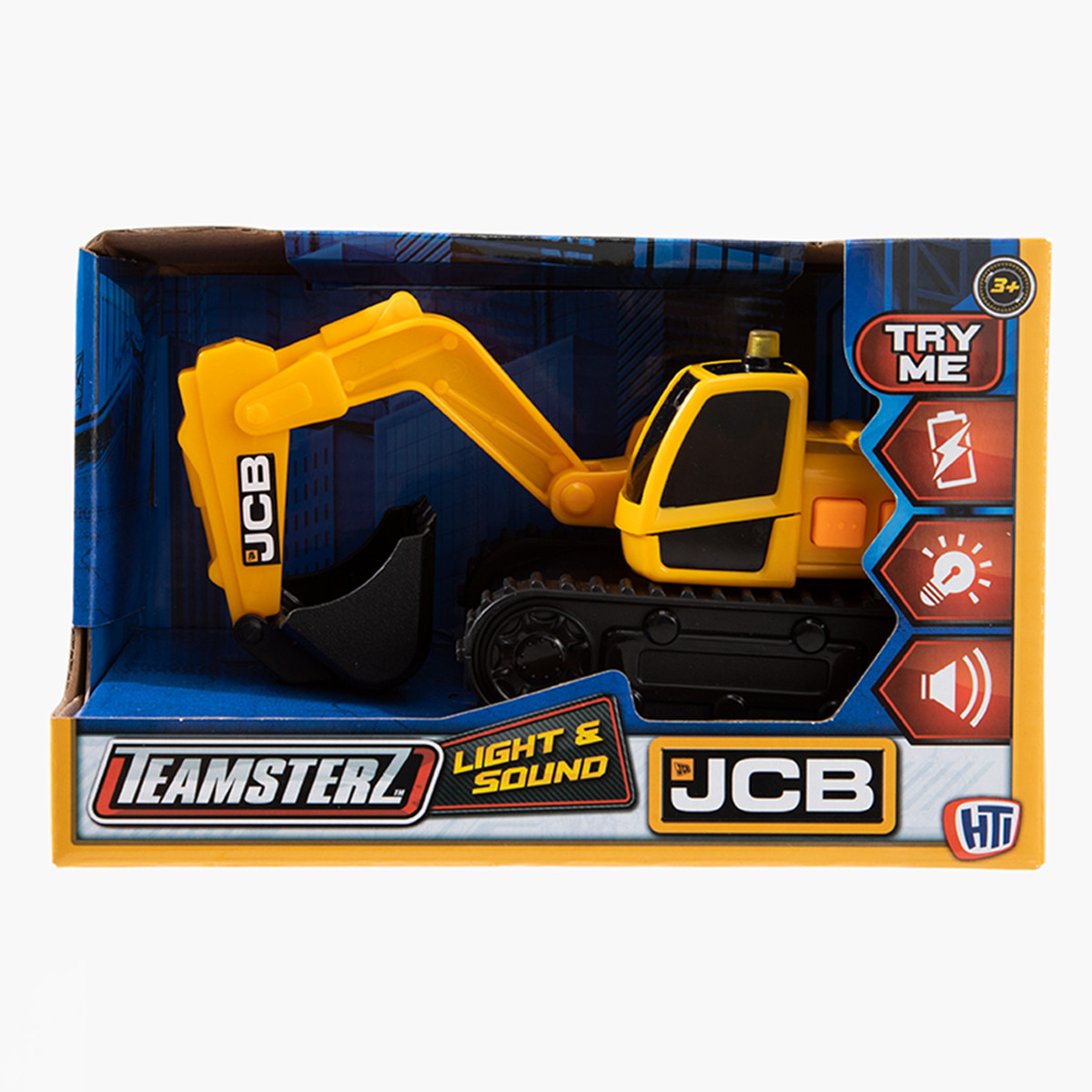 Teamsterz JCB Small Light and Sound Excavator Toy-toys-playvehicles-utilityvehicles-image-3