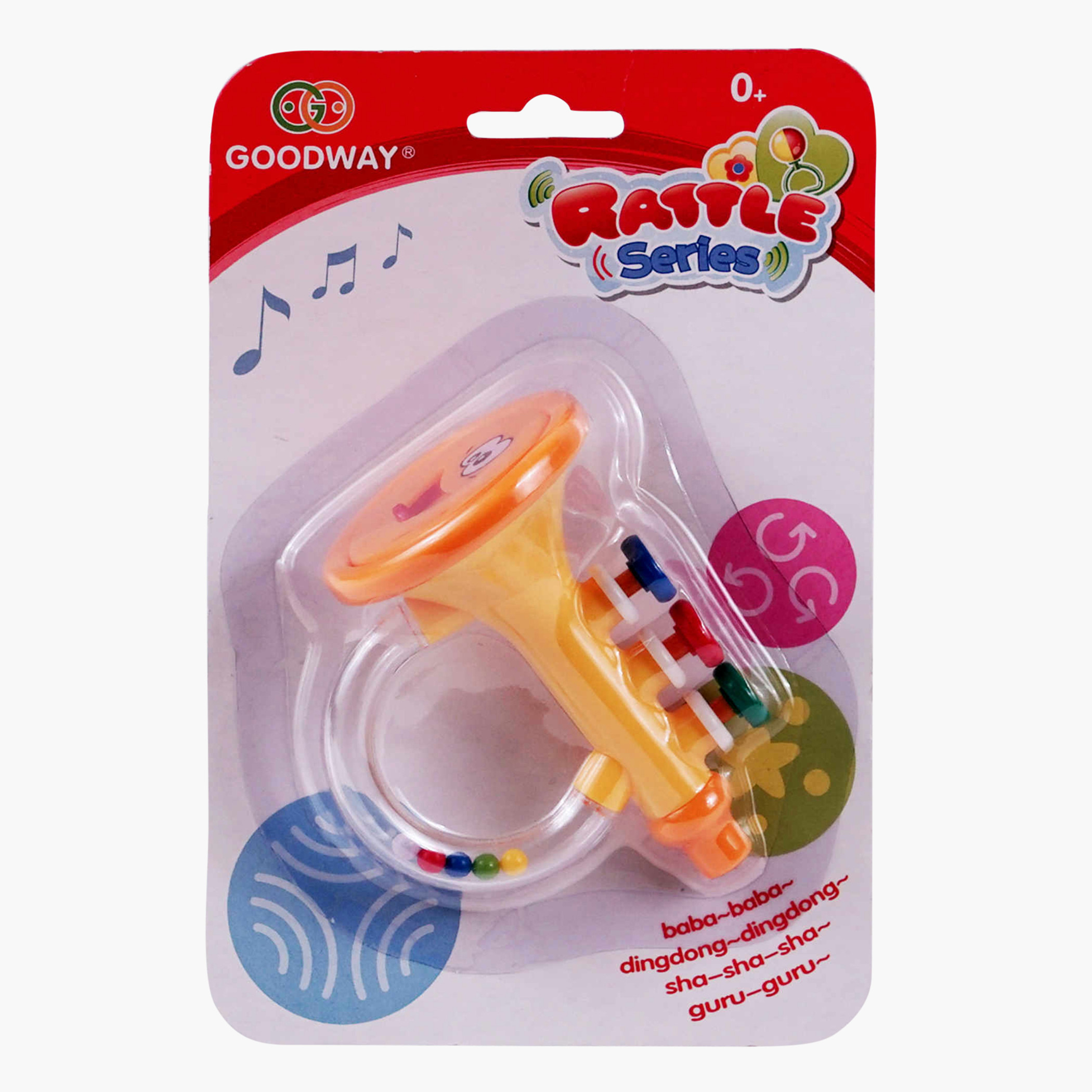 خشخيشة بوق بمقبض من جودواي-toys-babyandtoddlertoys-rattlesandteethers-image-1