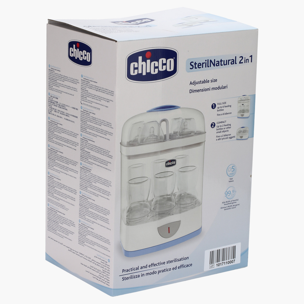 معقم رضّاعات طبيعي 2 في 1 من شيكو-baby-feeding-sterilizersandwarmers-image-4