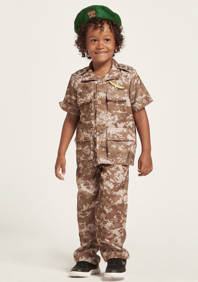 Artpro Soldier Children's Costume with Short Sleeves - Medium-Role Play-image-0