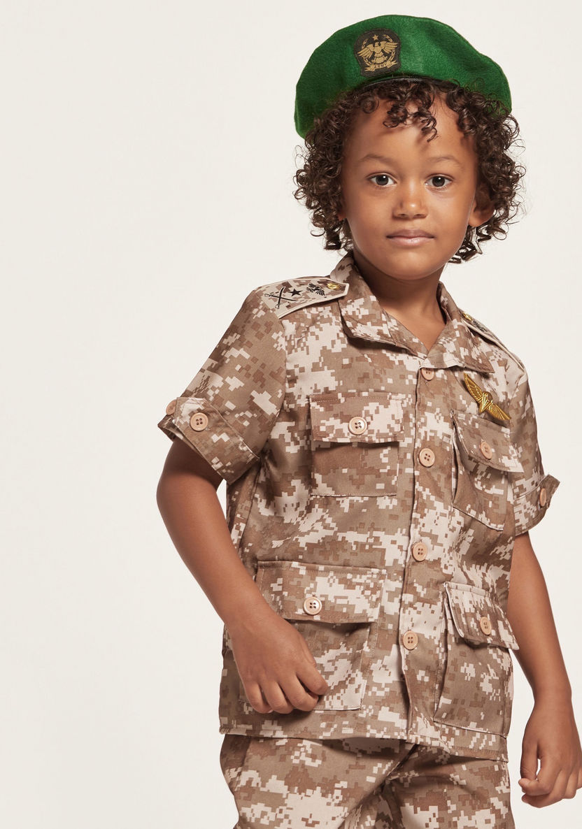 Artpro Soldier Children's Costume with Short Sleeves - Medium-Role Play-image-1