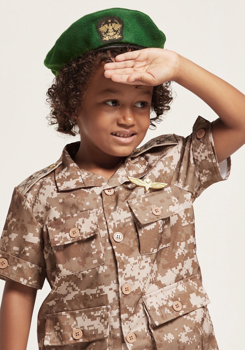 Artpro Soldier Children's Costume with Short Sleeves - Medium-Role Play-image-2