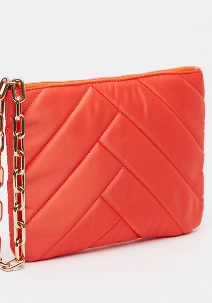 Lulu Loves Celeste Quilted Clutch with Chain Strap-Wallets and Clutches-image-1