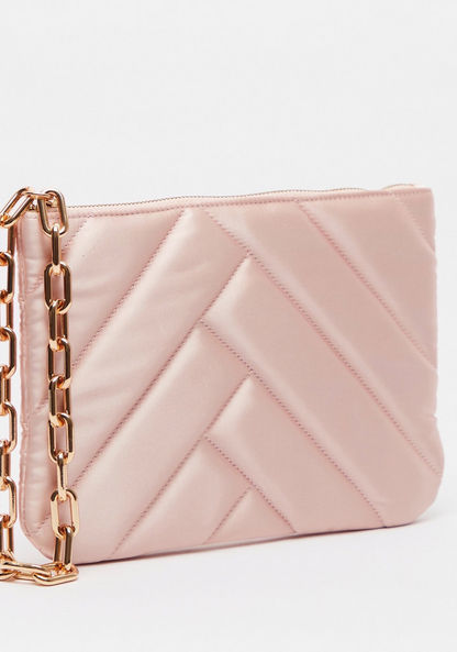 Lulu Loves Celeste Quilted Clutch with Chain Strap