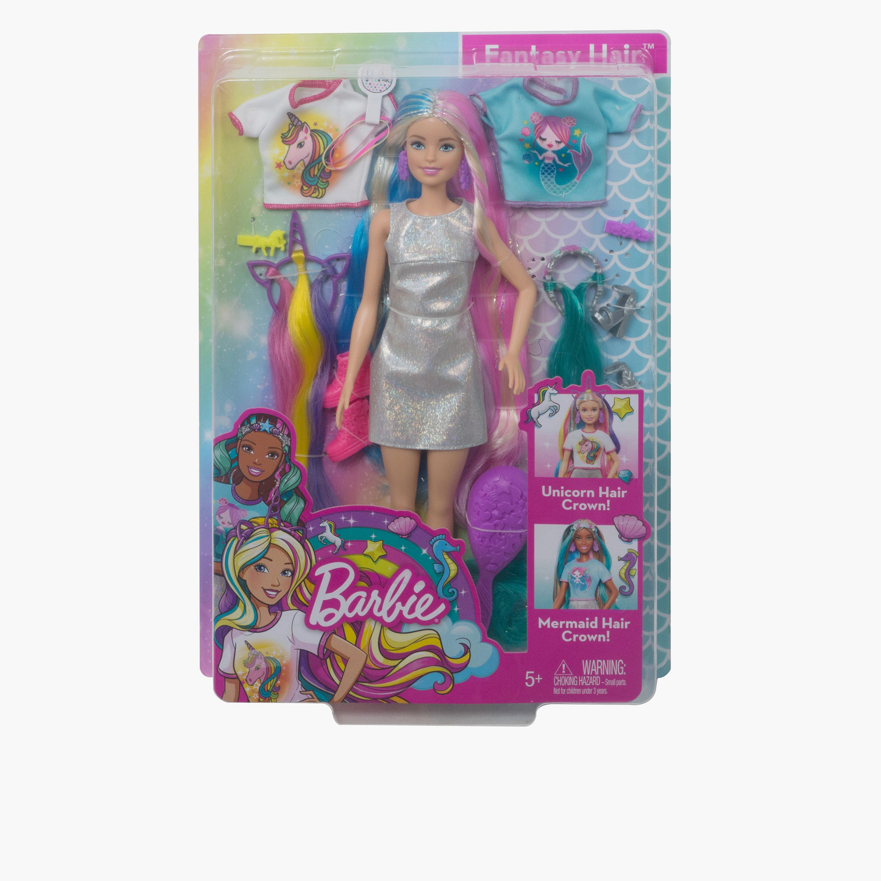 مجموعة لعب دمية فانتسي هير من باربي-toys-dollsandplaysets-dollplaysets-image-1