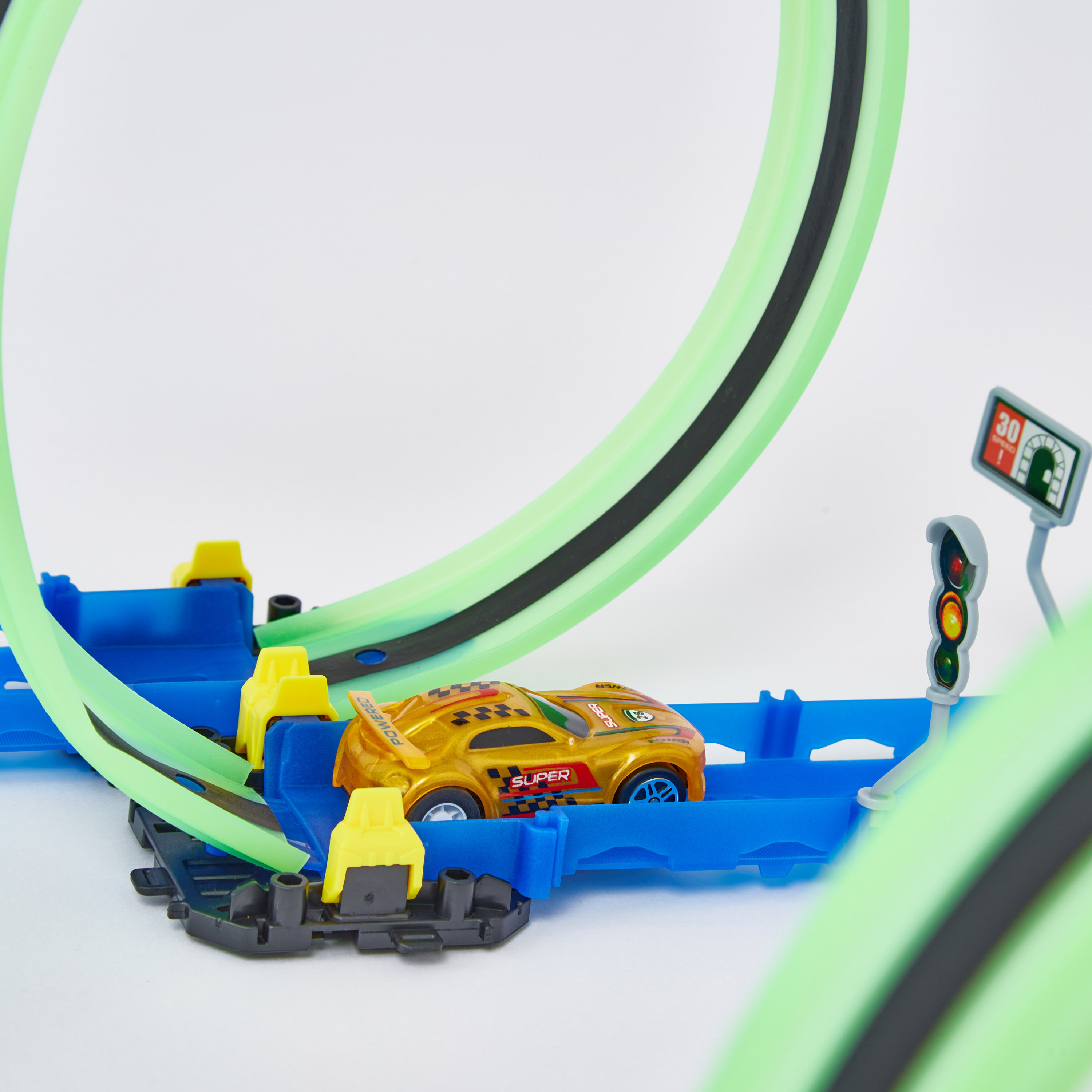 مجموعة مسار سباق السرعة 49 قطعة جلو باور من تينجليدر-toys-playvehicles-vehicleplaysets-image-5