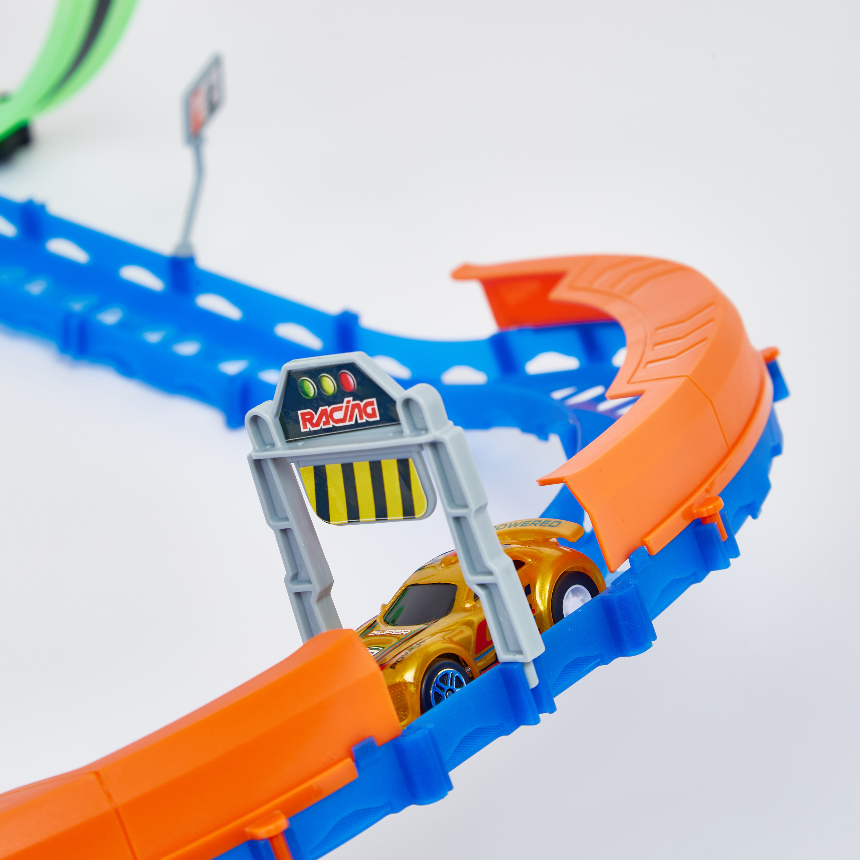 مجموعة مسار سباق السرعة 49 قطعة جلو باور من تينجليدر-toys-playvehicles-vehicleplaysets-image-6