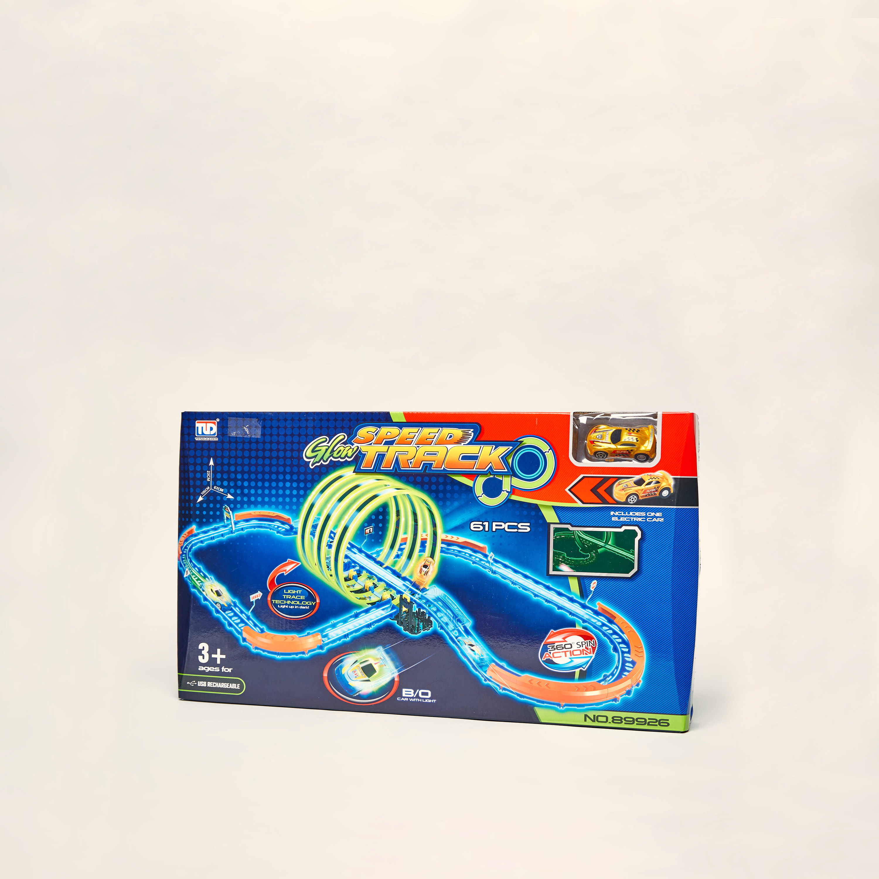 Tengleader Glow Power 61-Pieces Speed Track Racer Set-toys-playvehicles-vehicleplaysets-image-7