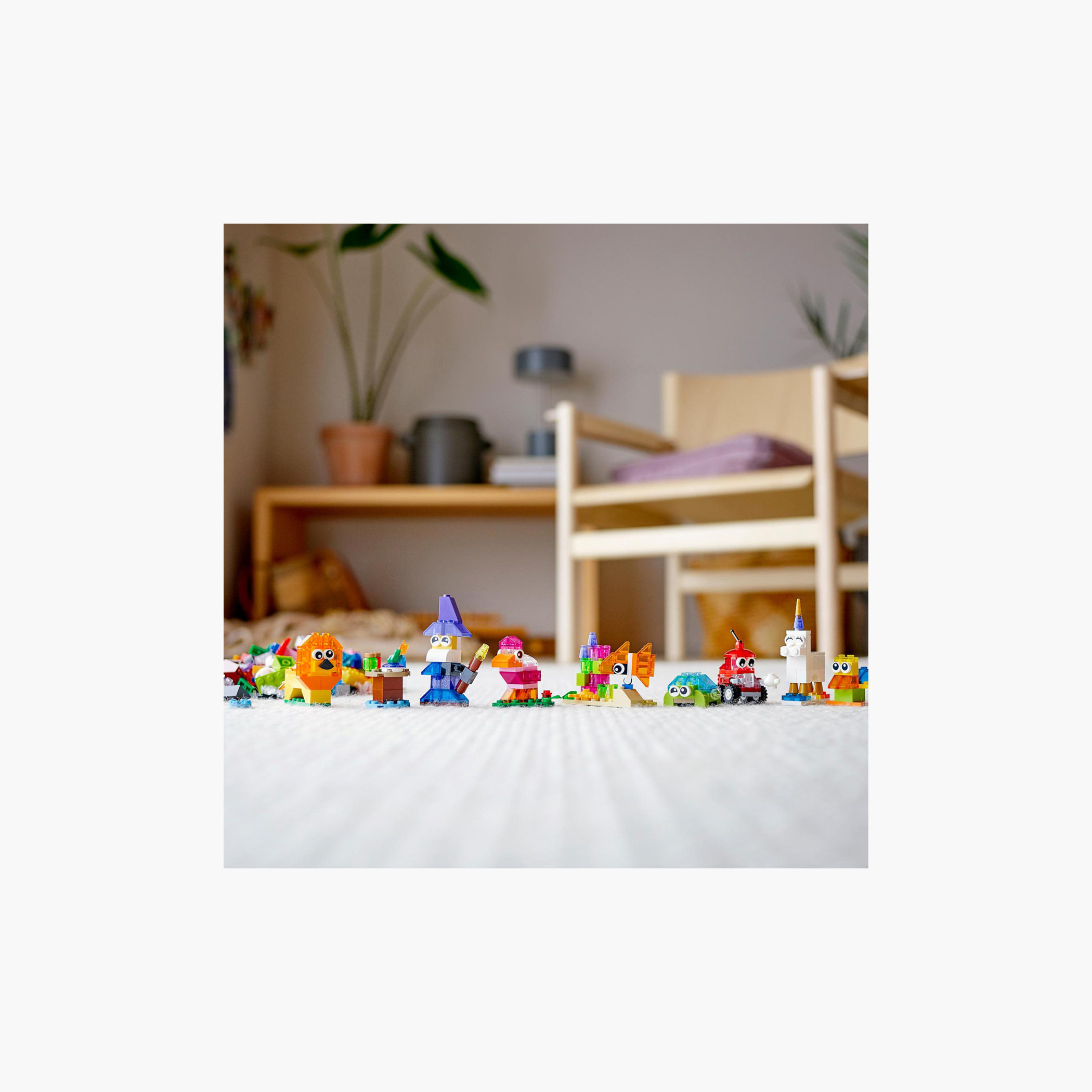 LEGO Classic Creative Transparent Bricks 11013 Kids’ Building Kit (500 Pieces)-toys-buildingblocks-blocks-image-5