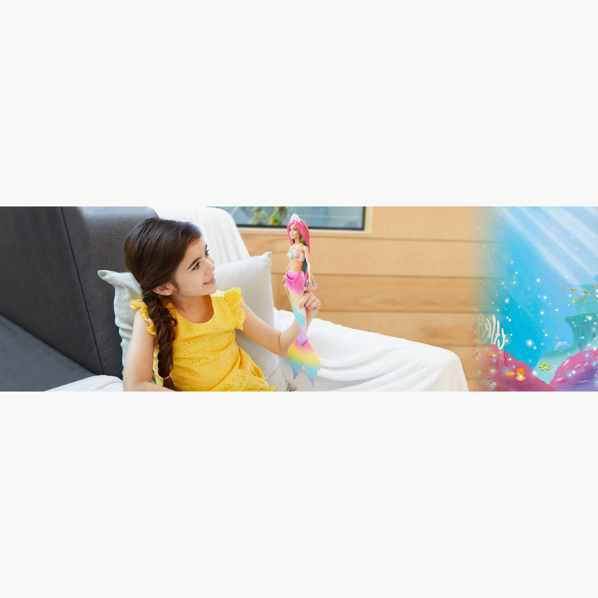 دمية حورية البحر متغيرة اللون من باربي دريمتوبيا-toys-dollsandplaysets-dolls-image-3