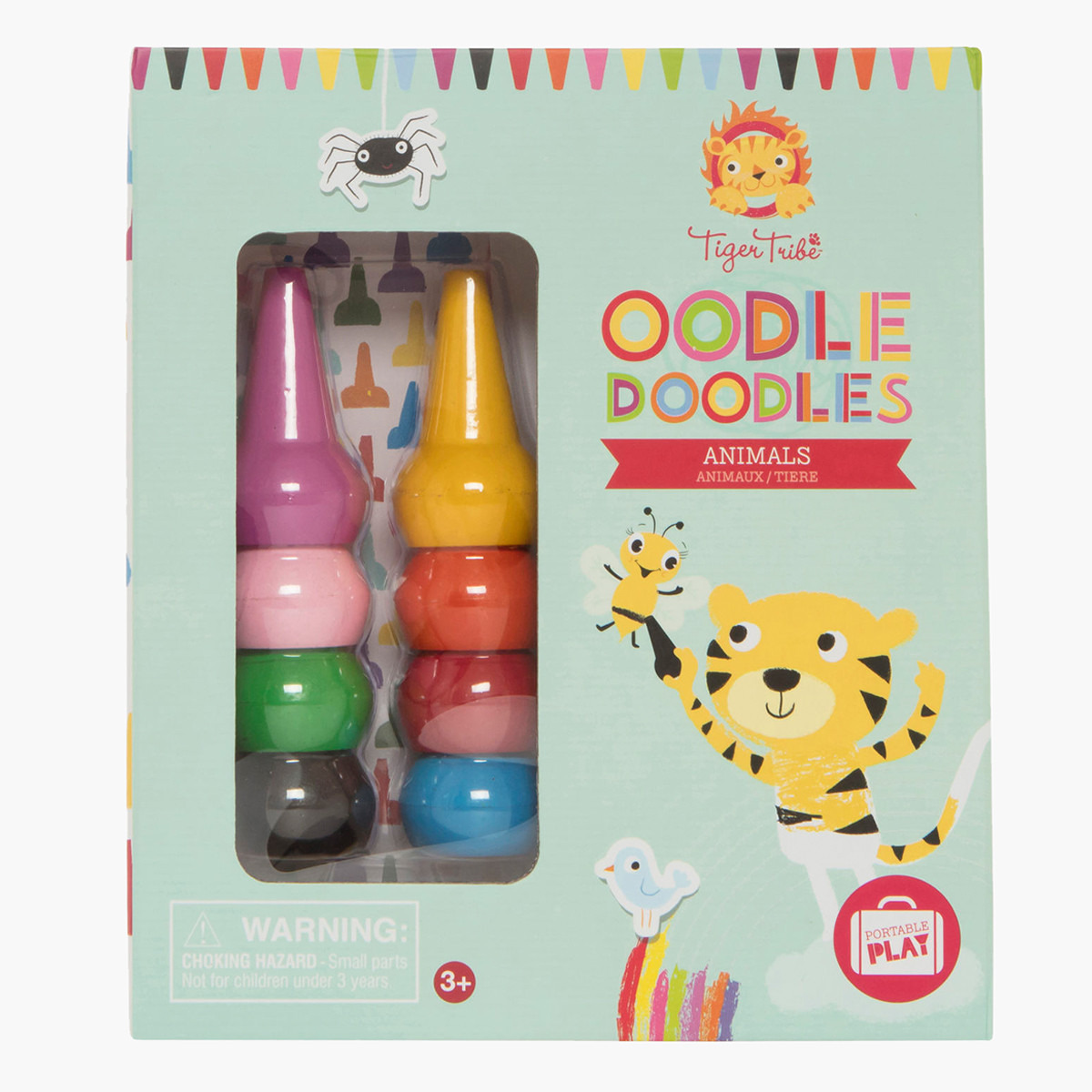 Tiger Tribe Animal Oodle Doodle Crayon Set-school-artsandcrafts-image-1