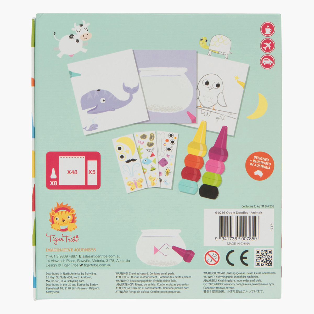 Tiger Tribe Animal Oodle Doodle Crayon Set-school-artsandcrafts-image-6