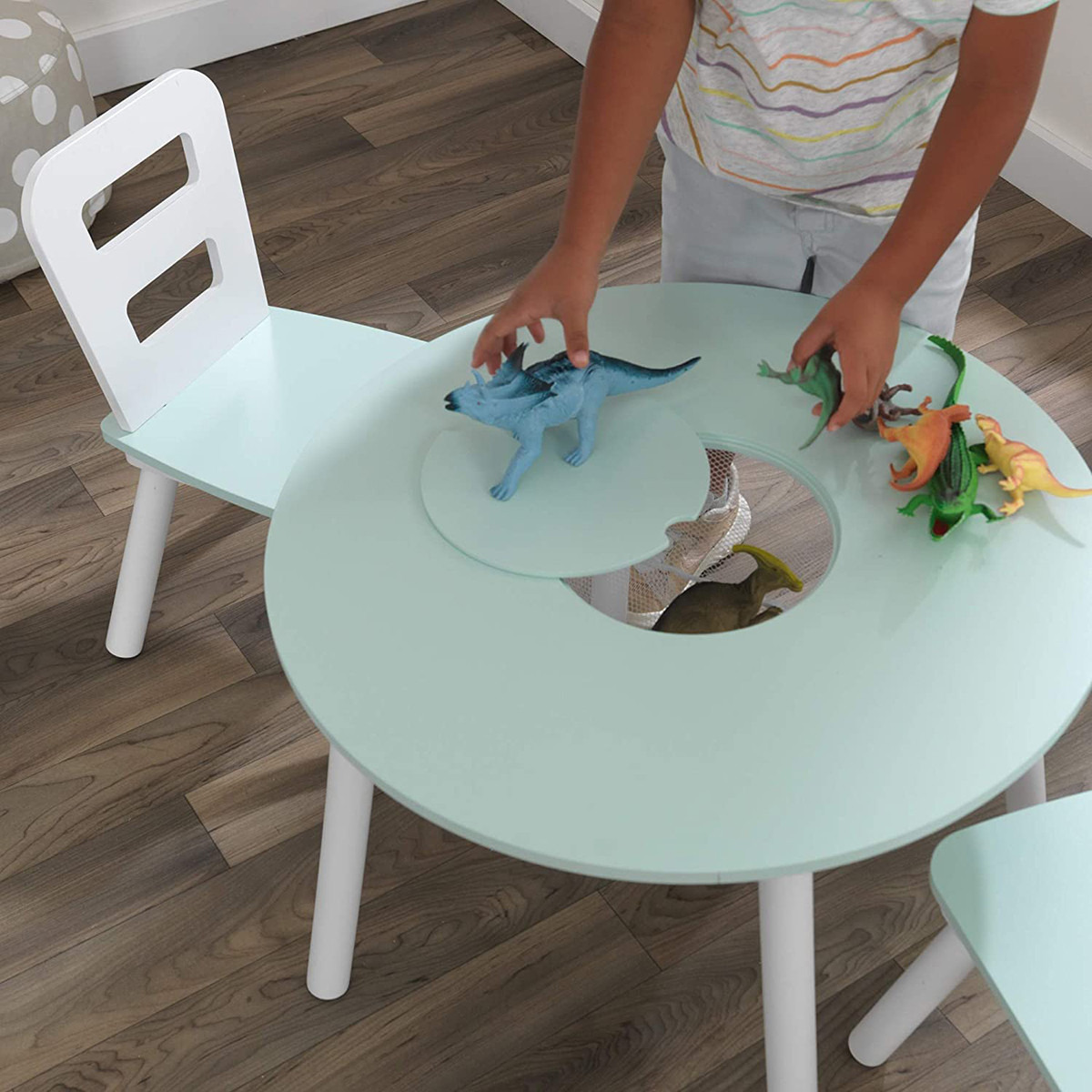 Kidkraft Round Storage Table and Chair Set-baby-nursery-furniture-chairsandtables-image-4