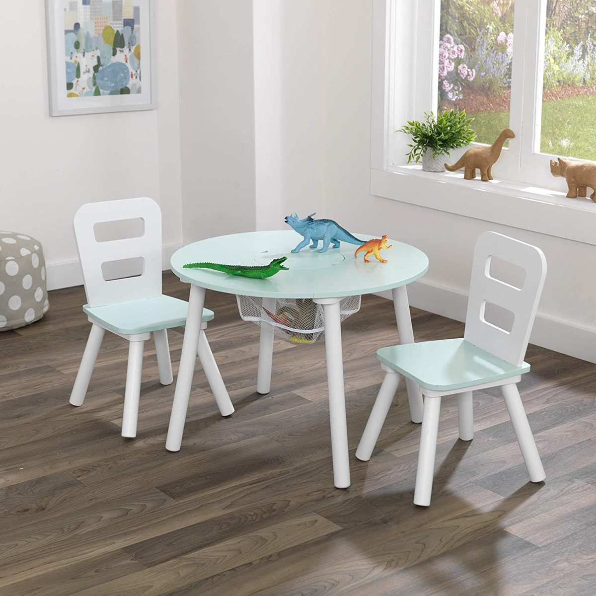 Kidkraft Round Storage Table and Chair Set-baby-nursery-furniture-chairsandtables-image-6