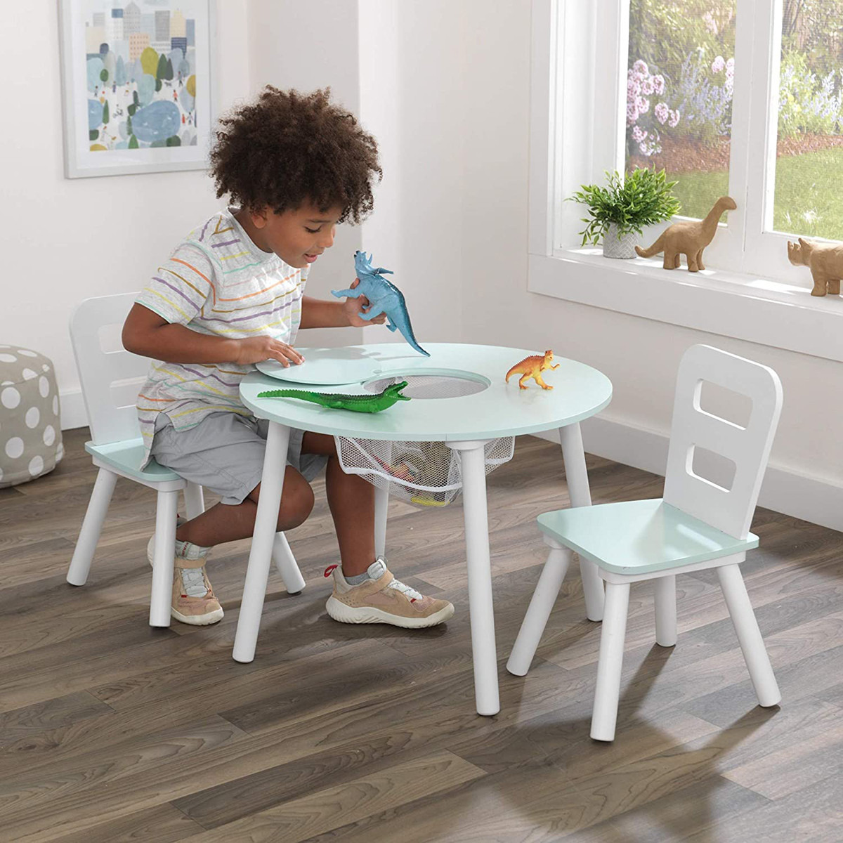 Kidkraft Round Storage Table and Chair Set-baby-nursery-furniture-chairsandtables-image-9