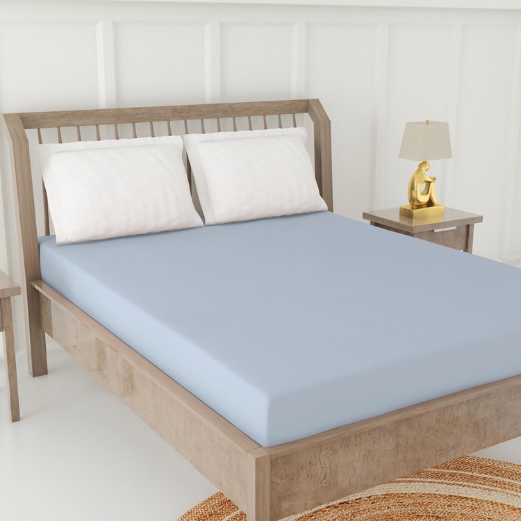 Solid Super King Fitted Bed Sheet, How To Put Sheets On A King Size Bed