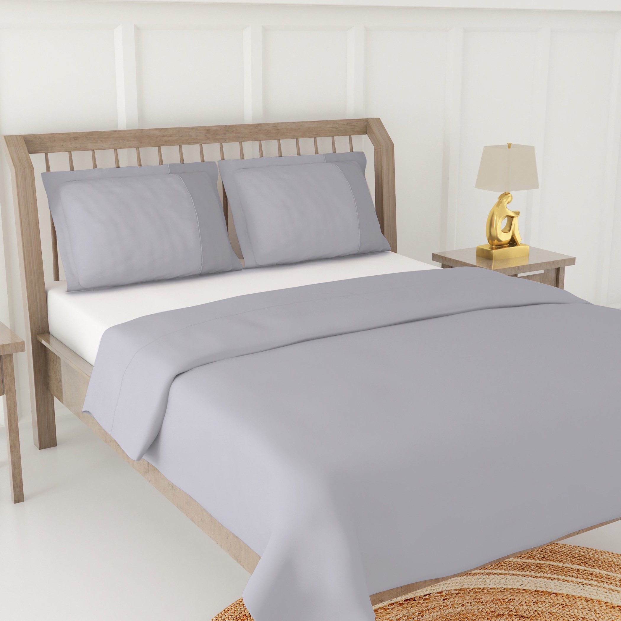 Solid 3-Piece King Duvet Cover Set - 220x240 cms-household-bedding-duvetandcovers-duvets-image-3