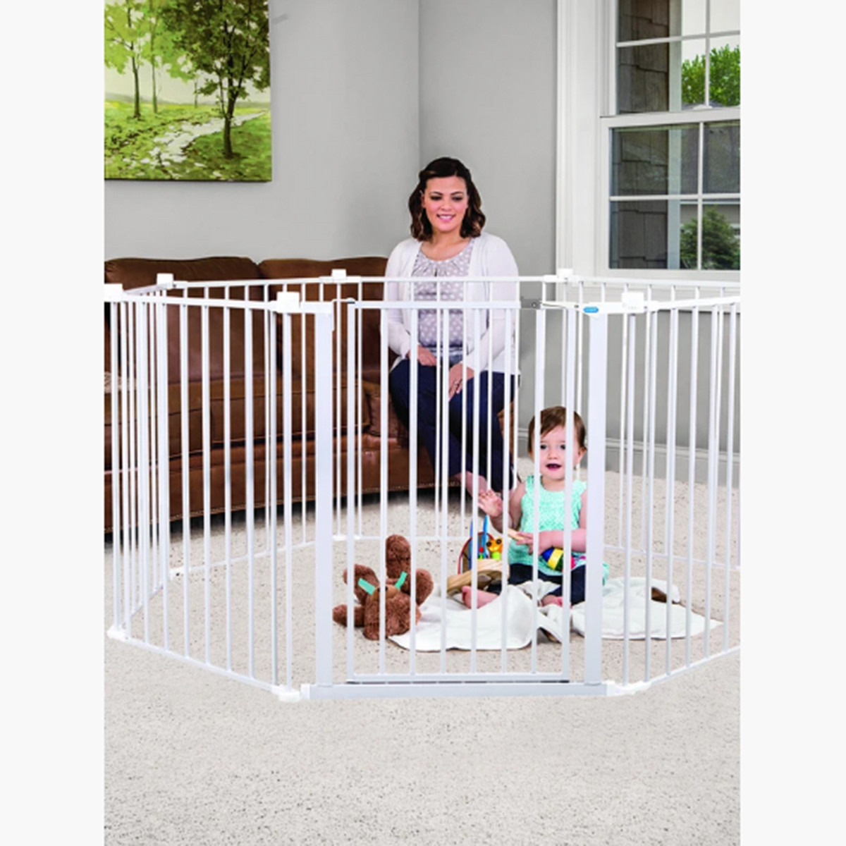 Regalo 6 panel super wide best sale baby gate