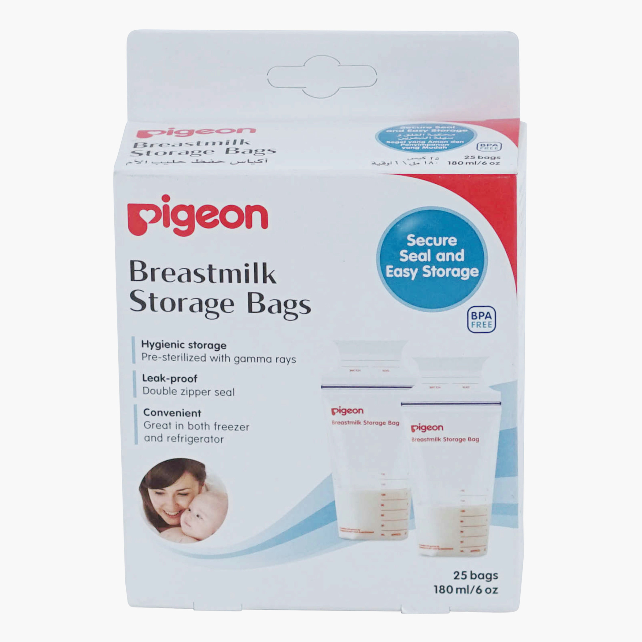Pigeon Breast Milk Storage Bags - 180 ml-baby-feeding-accessories-image-1