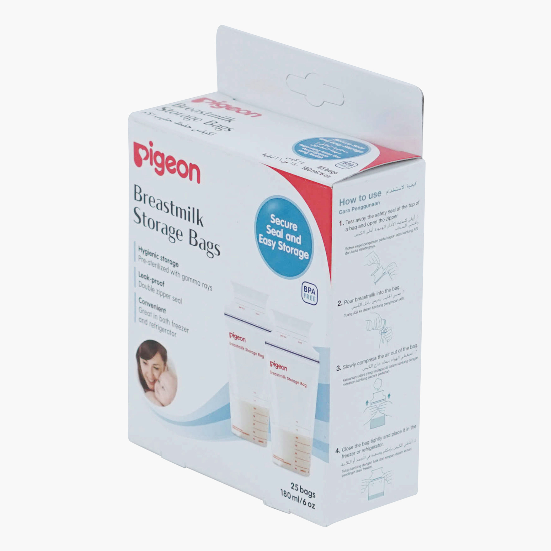 Pigeon Breast Milk Storage Bags - 180 ml-baby-feeding-accessories-image-2