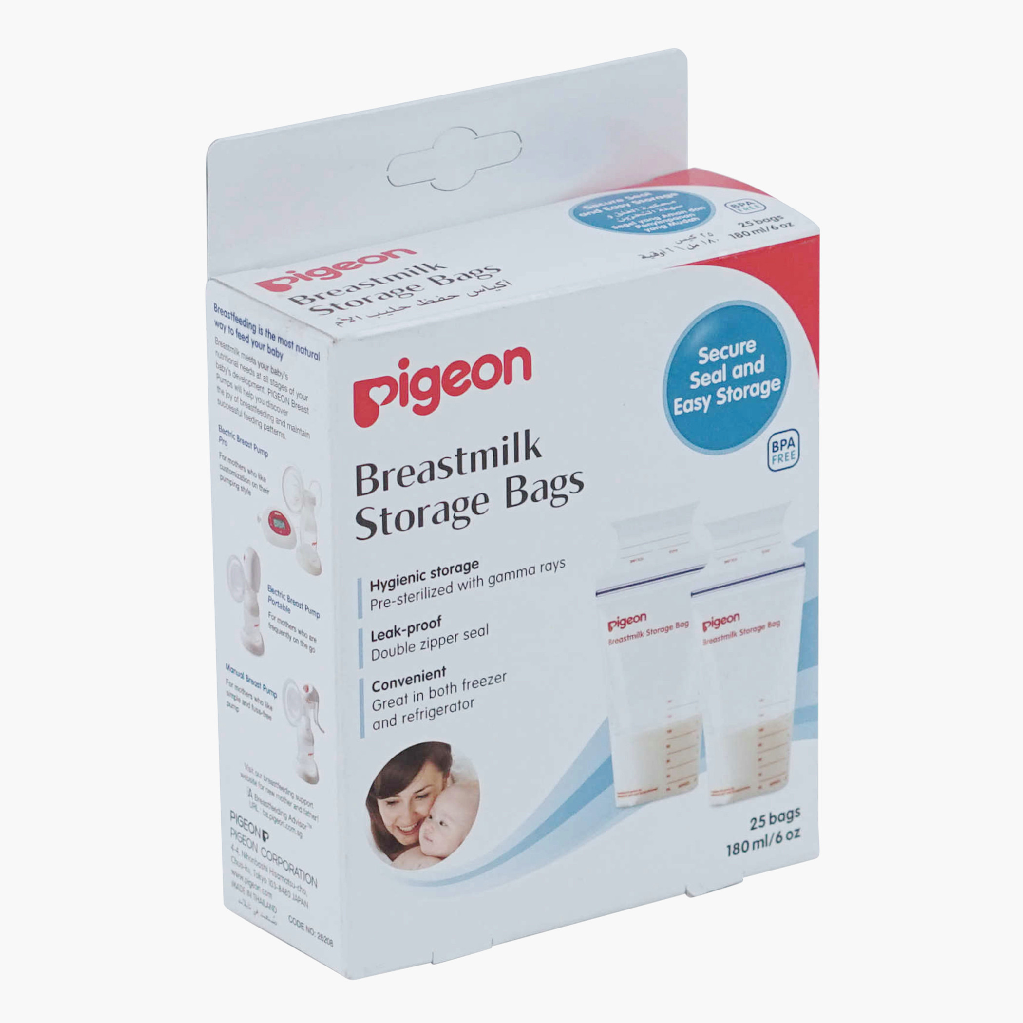 Pigeon Breast Milk Storage Bags - 180 ml-baby-feeding-accessories-image-3