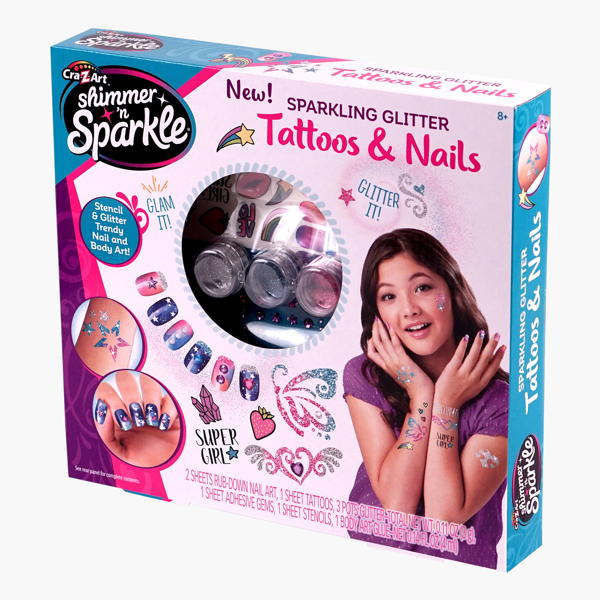 Cra-Z-Art Shimmer 'N Sparkle Tattoos & Nails Creativity Set-school-artsandcrafts-image-3