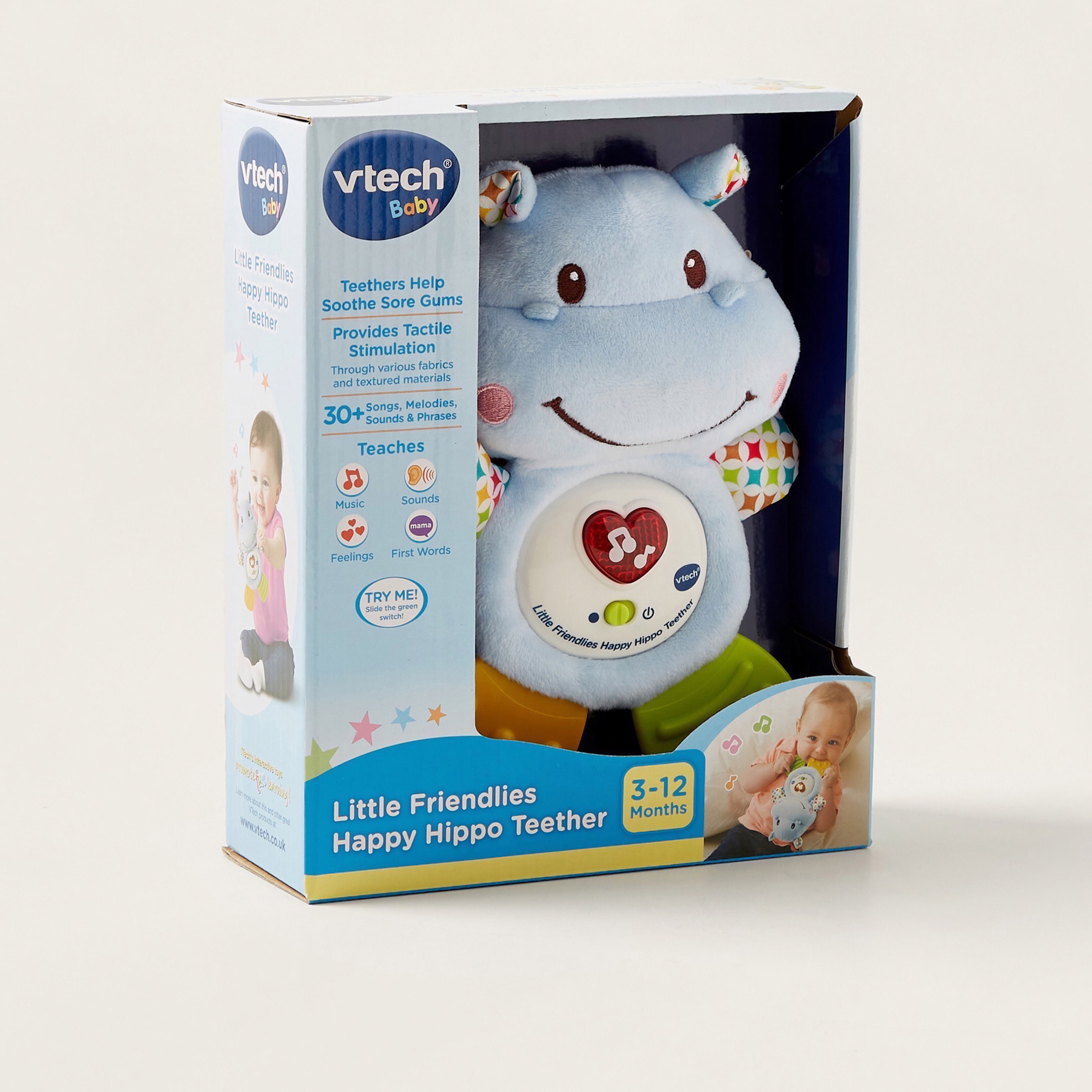 V-Tech Plush Happy Hippo Teether-toys-babyandtoddlertoys-rattlesandteethers-image-5