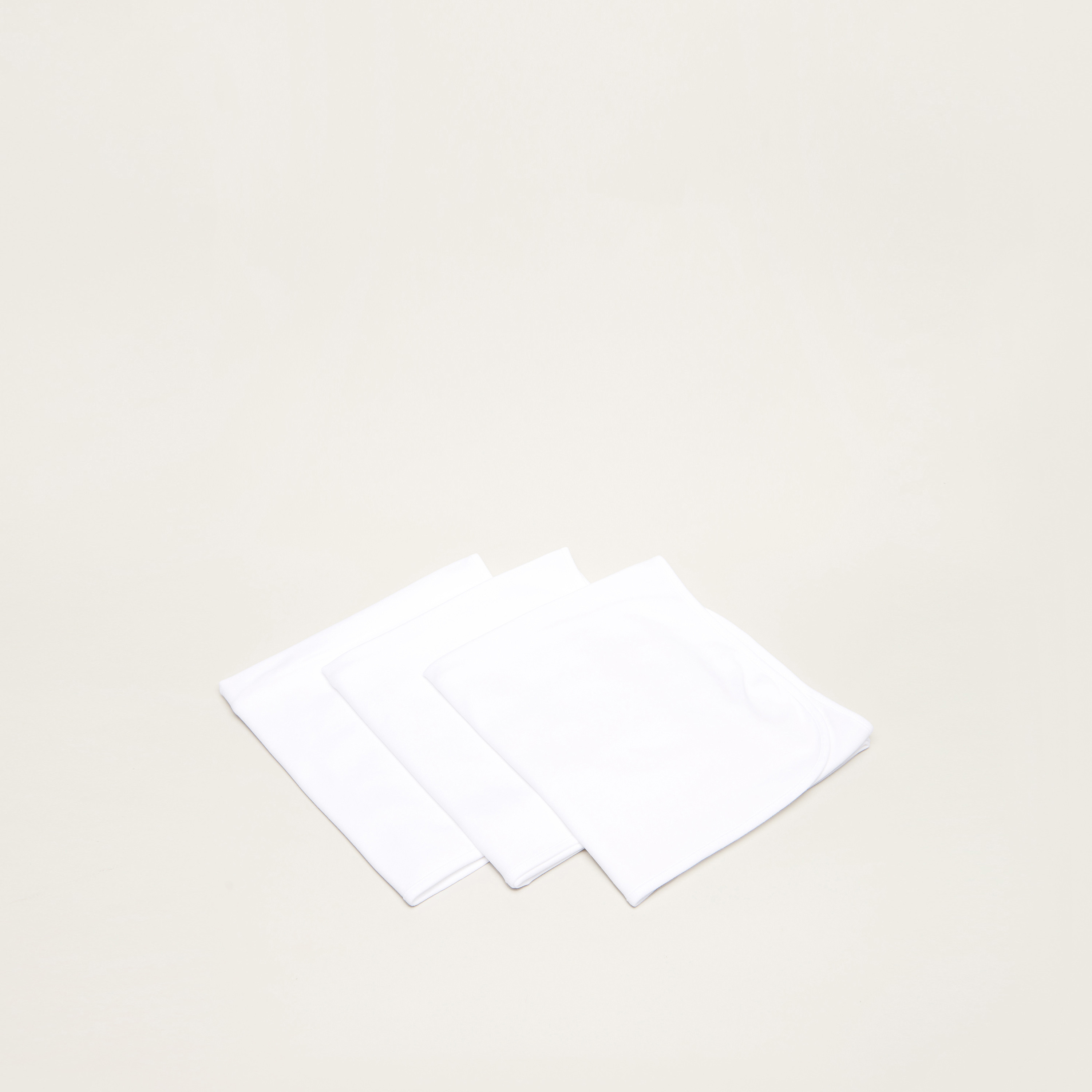 Love Earth 3-Piece Solid Receiving Blanket Set - 80 x 80 cms-baby-nursery-blanketsandswaddles-receivingblankets-image-1