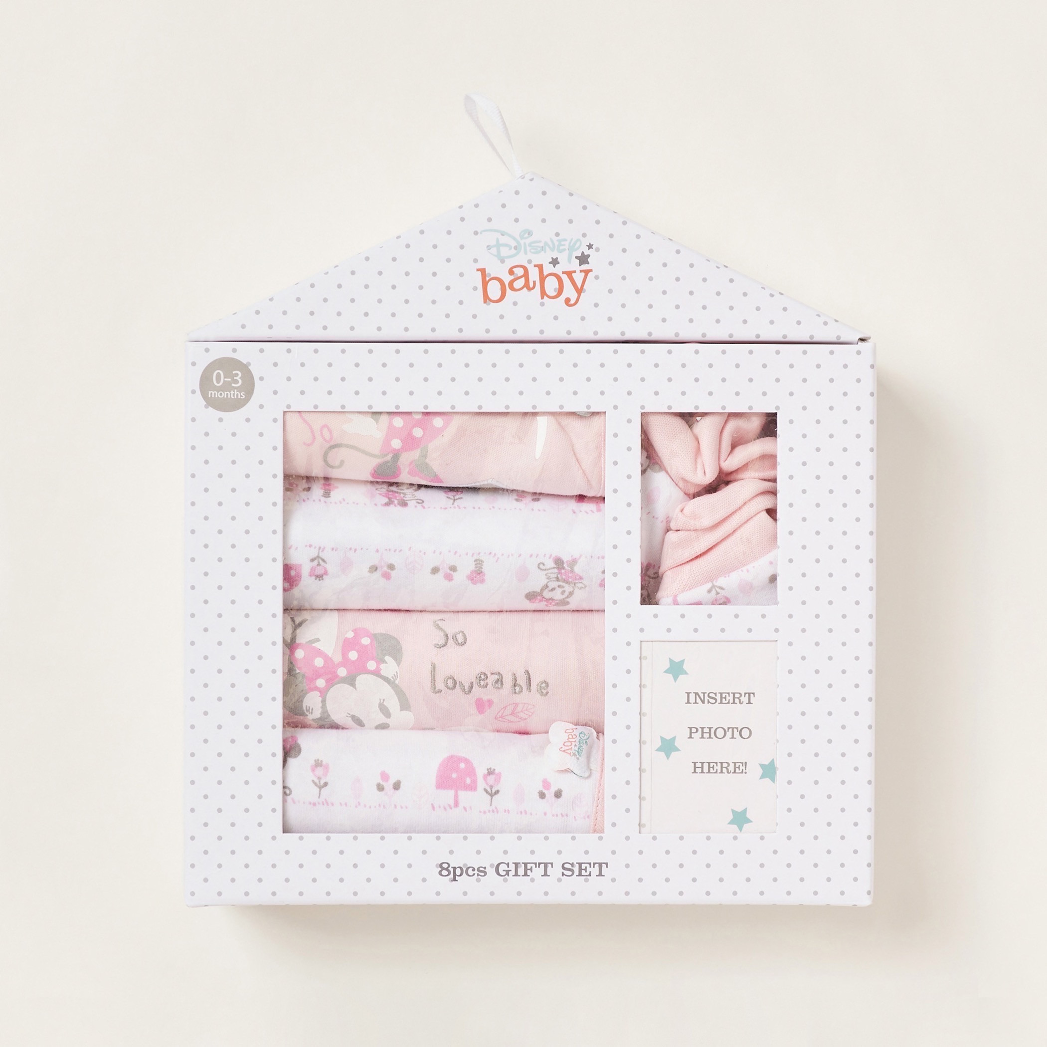 طقم هدايا للمواليد ميني ماوس من ديزني - 8 قطع-baby-girls-clothing-setsandcoords-image-1