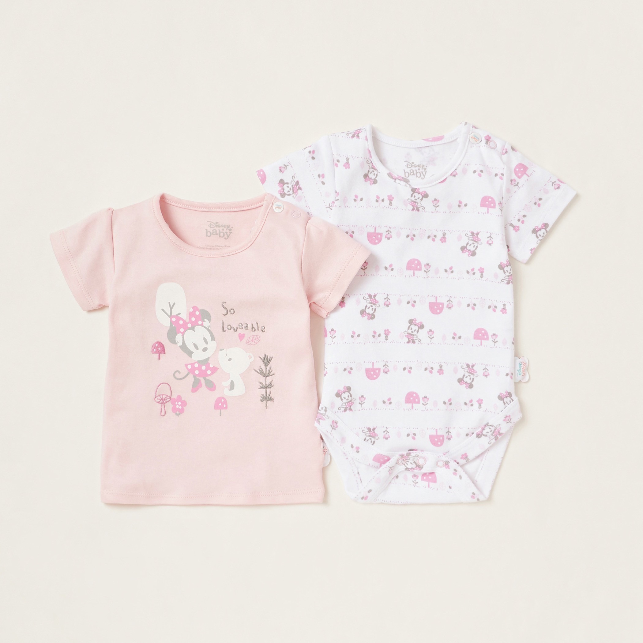 طقم هدايا للمواليد ميني ماوس من ديزني - 8 قطع-baby-girls-clothing-setsandcoords-image-3