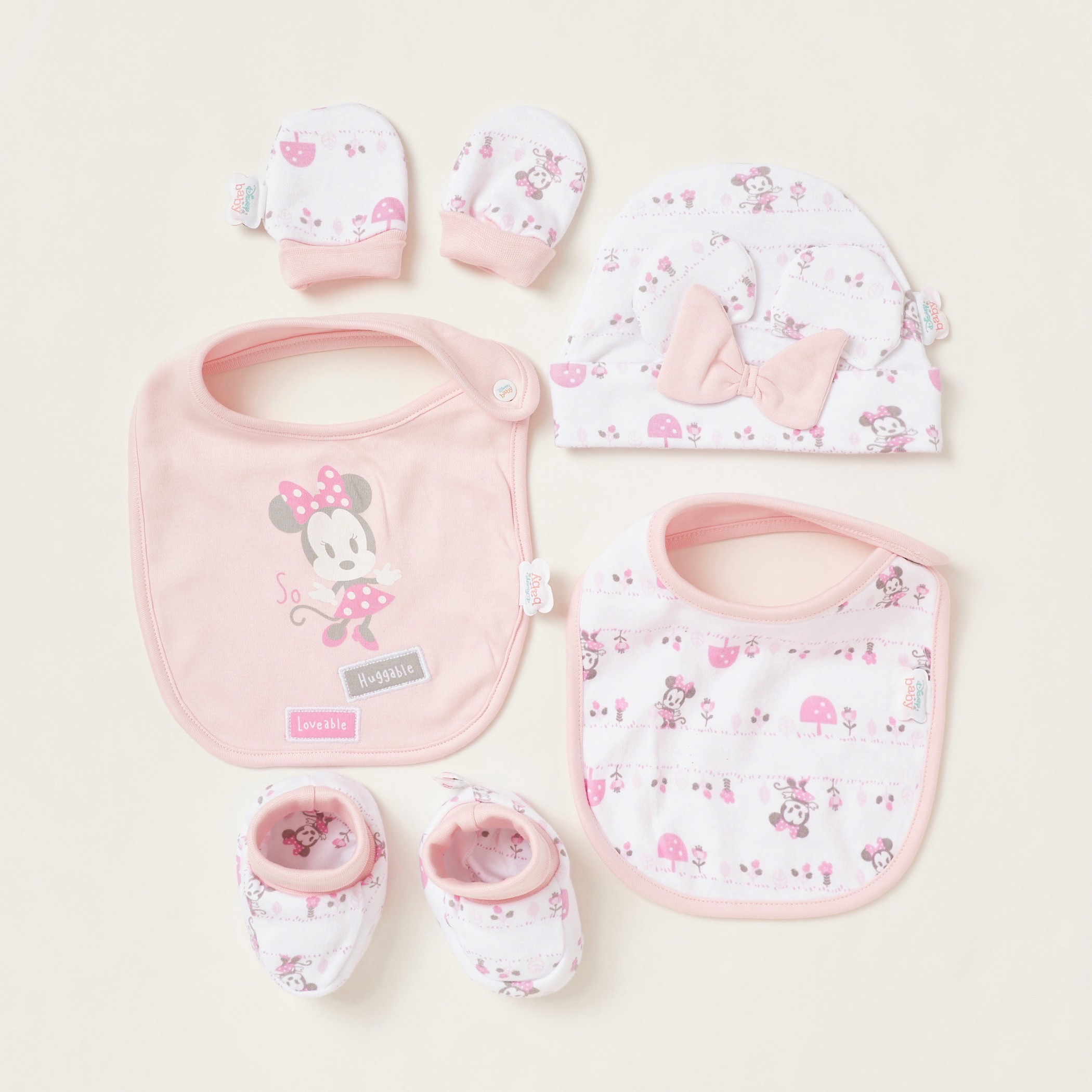 طقم هدايا للمواليد ميني ماوس من ديزني - 8 قطع-baby-girls-clothing-setsandcoords-image-5
