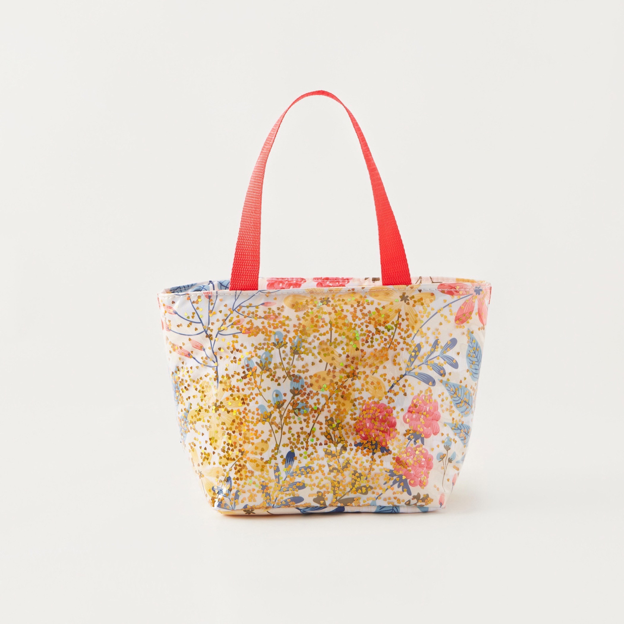 floral print lunch bag
