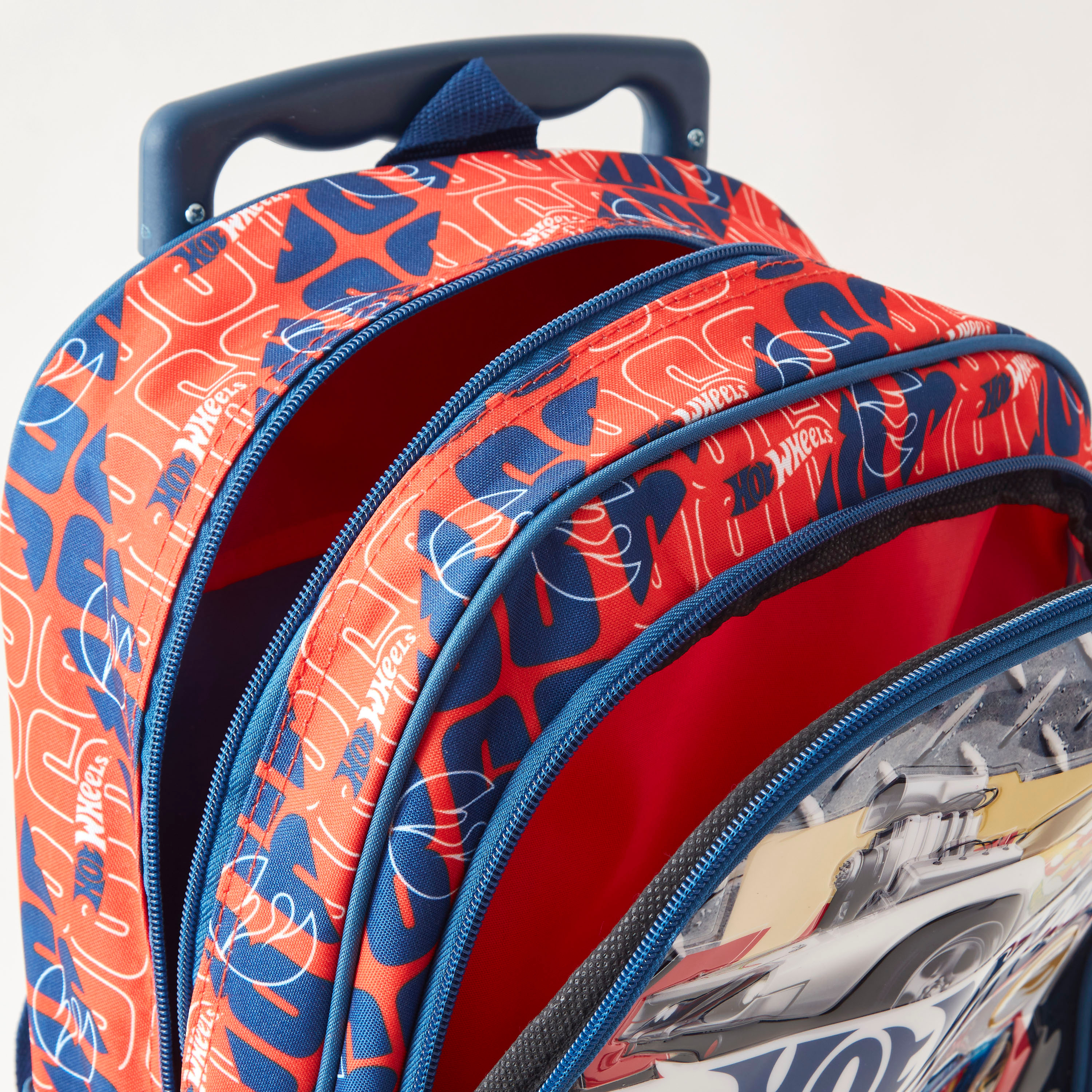 Buy Hot Wheels Print 5 Piece Trolley Backpack Set Online for Kids