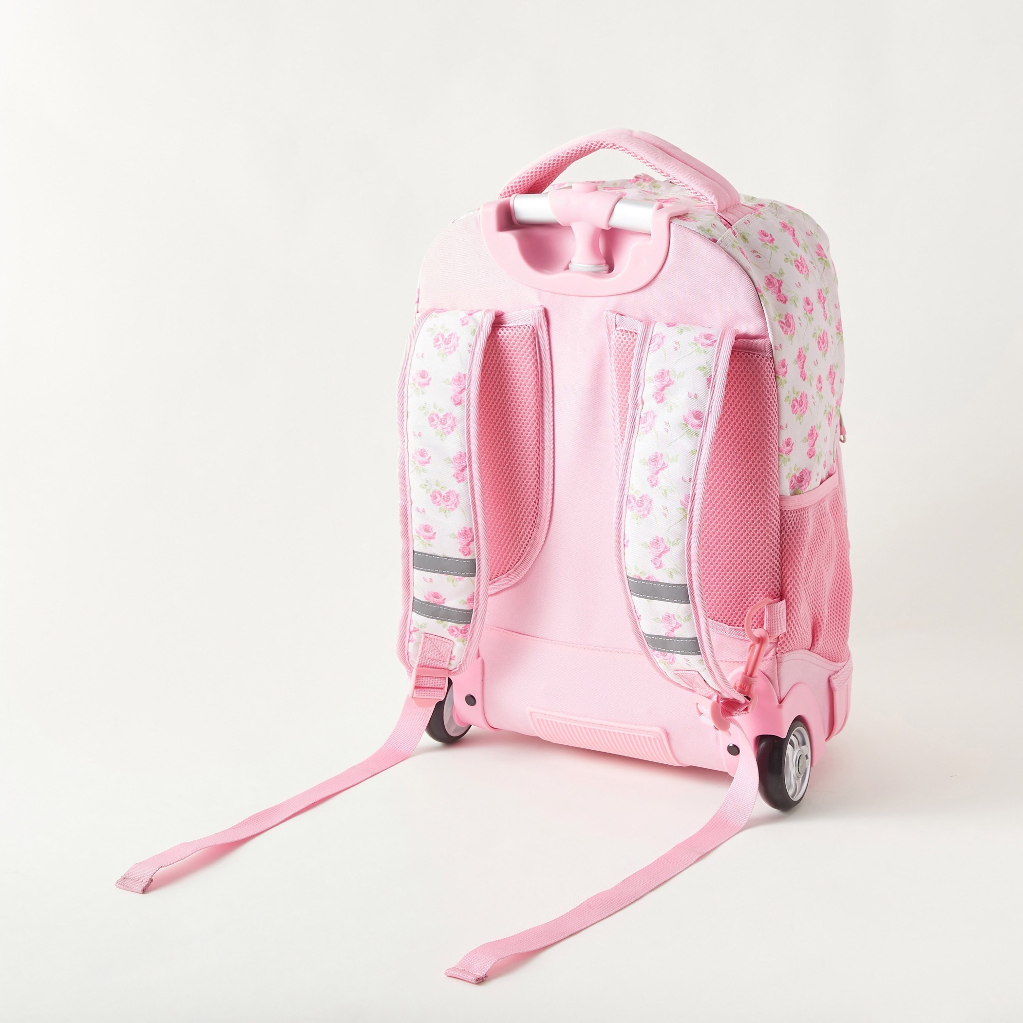Sensazioni Floral Print Trolley Backpack - 32x22x46 cms-school-bagsandbackpacks-trolleybags-image-3