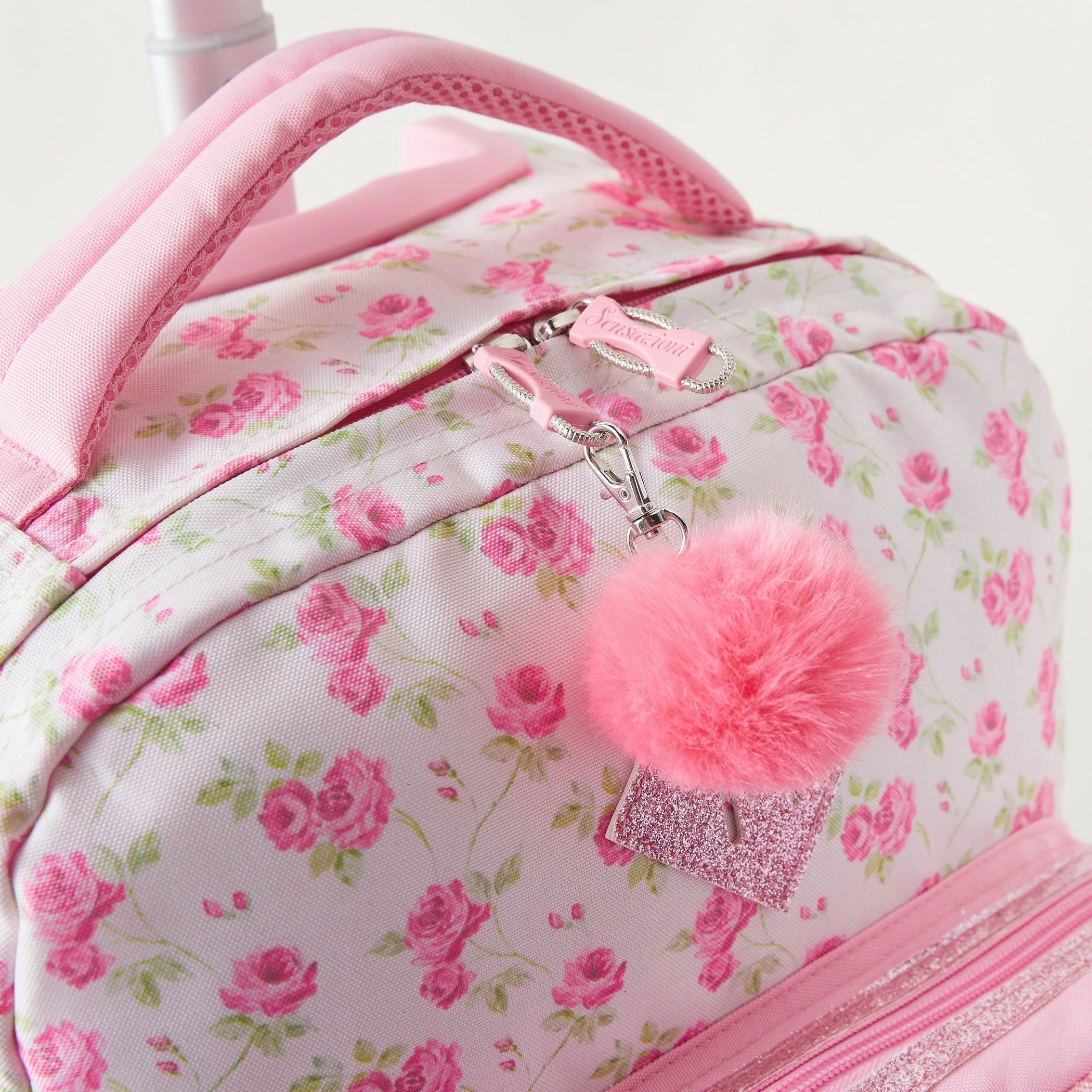 Sensazioni Floral Print Trolley Backpack - 32x22x46 cms-school-bagsandbackpacks-trolleybags-image-4
