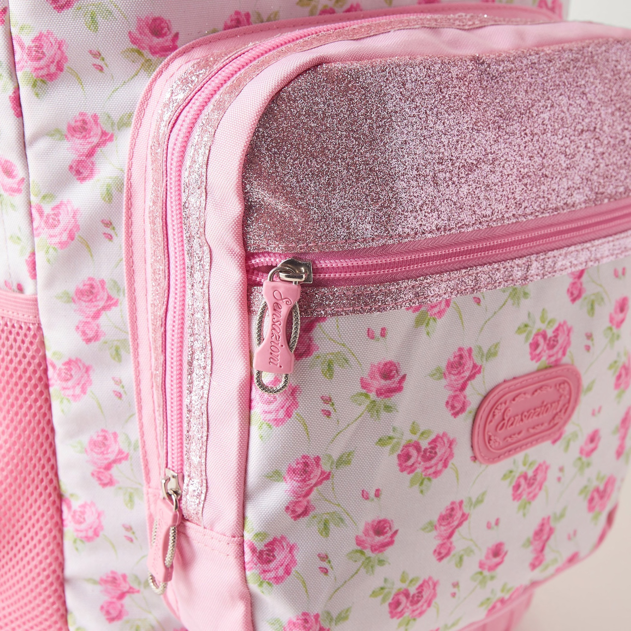 Sensazioni Floral Print Trolley Backpack - 32x22x46 cms-school-bagsandbackpacks-trolleybags-image-5