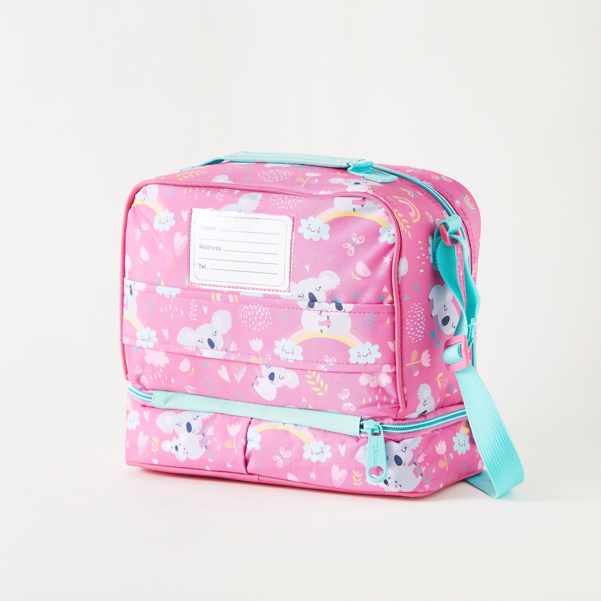 Must Koala Print Isothermal Lunch Bag with Zipper Closure and Handle-school-lunchessentials-lunchbags-image-3