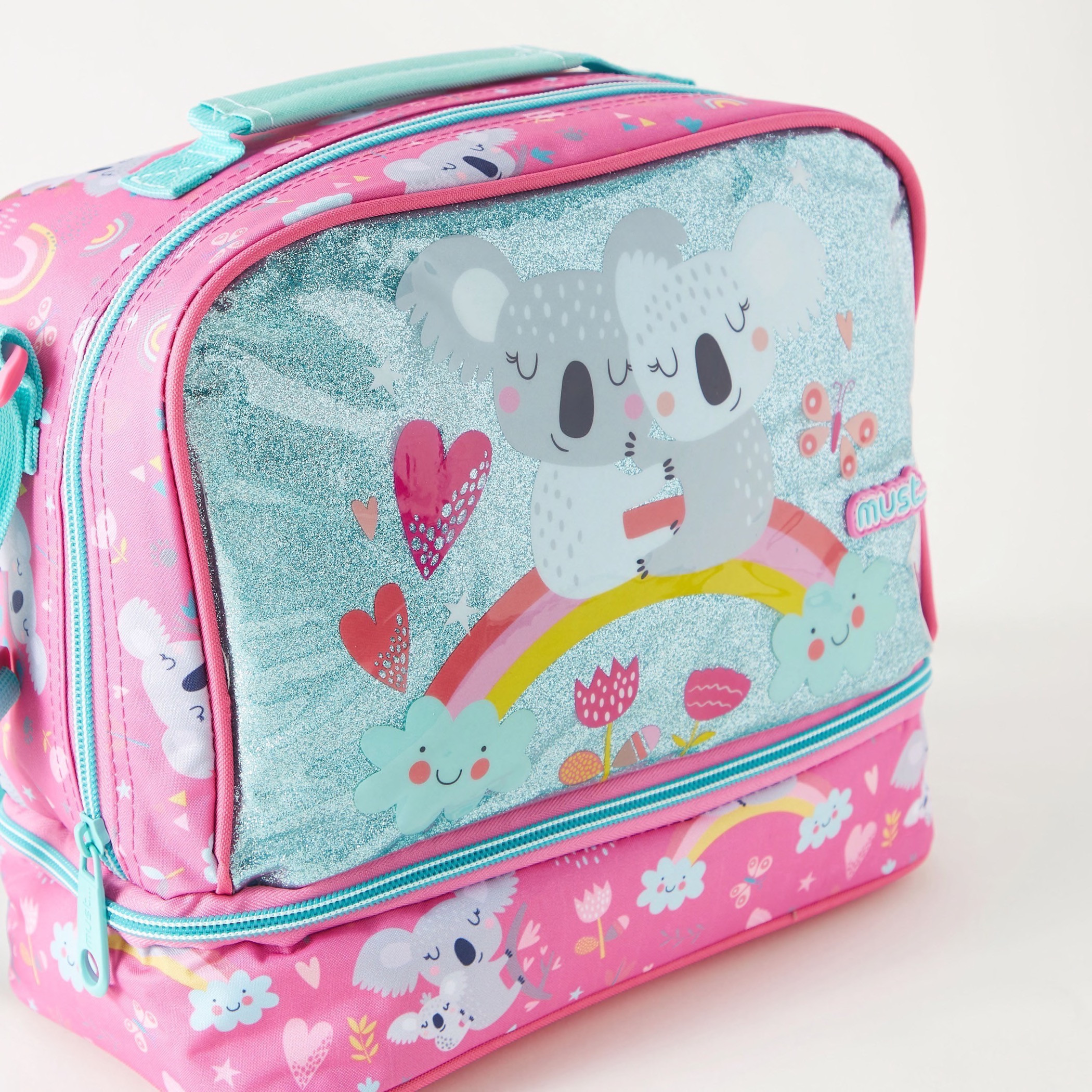 Must Koala Print Isothermal Lunch Bag with Zipper Closure and Handle-school-lunchessentials-lunchbags-image-4