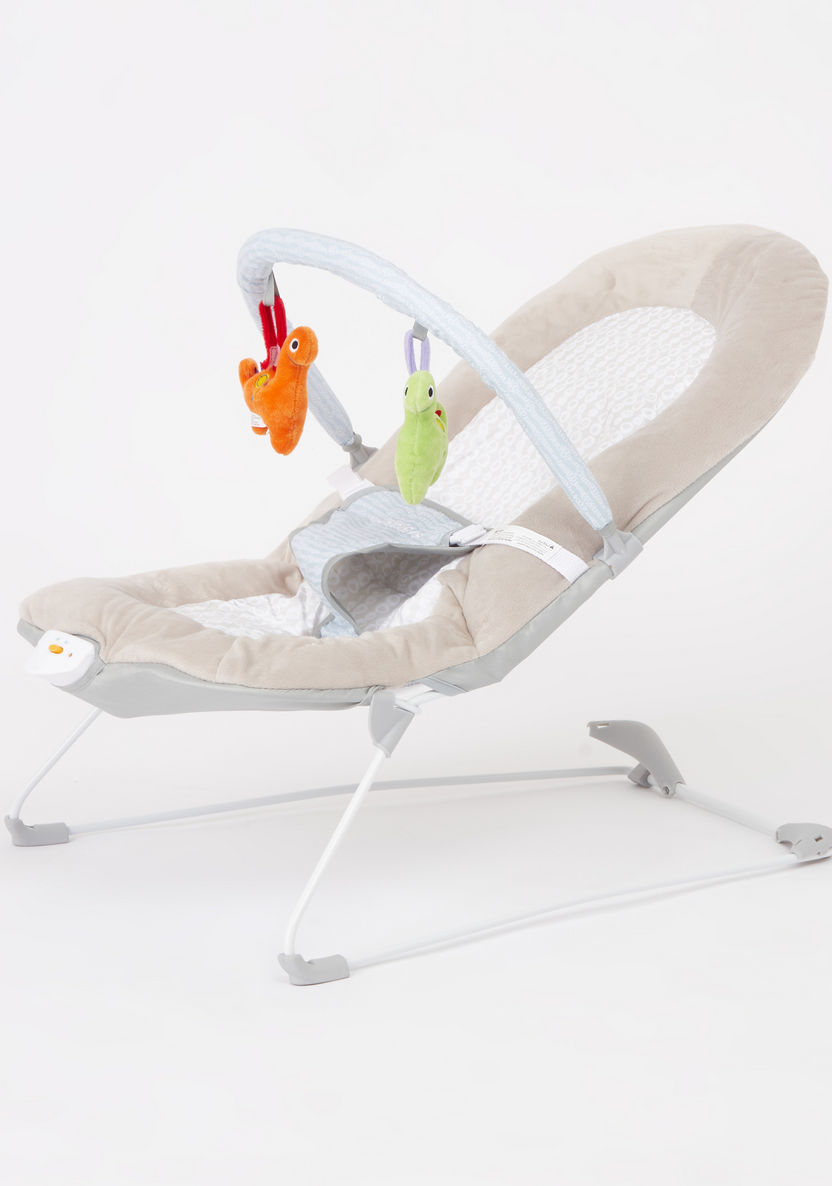 Juniors Plum Baby Bouncer with Plush Toys-Infant Activity-image-0