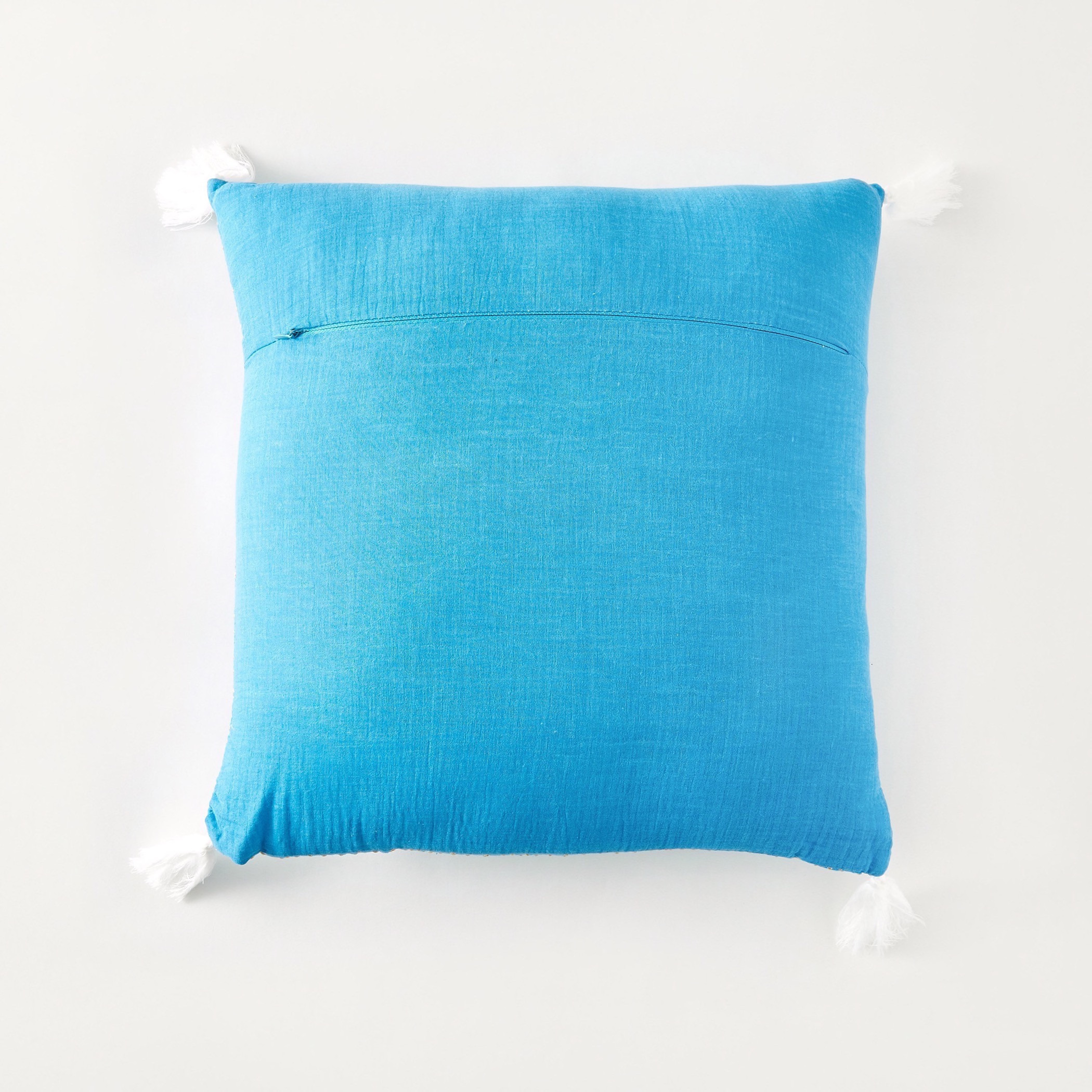 وسادة مزينة بشُرّابات - 45x45 سم-household-cushionsandthrows-cushioncovers-image-2