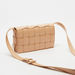 Celeste Weave Textured Crossbody Bag with Flap Closure and Shoulder Strap-Women%27s Handbags-thumbnailMobile-2